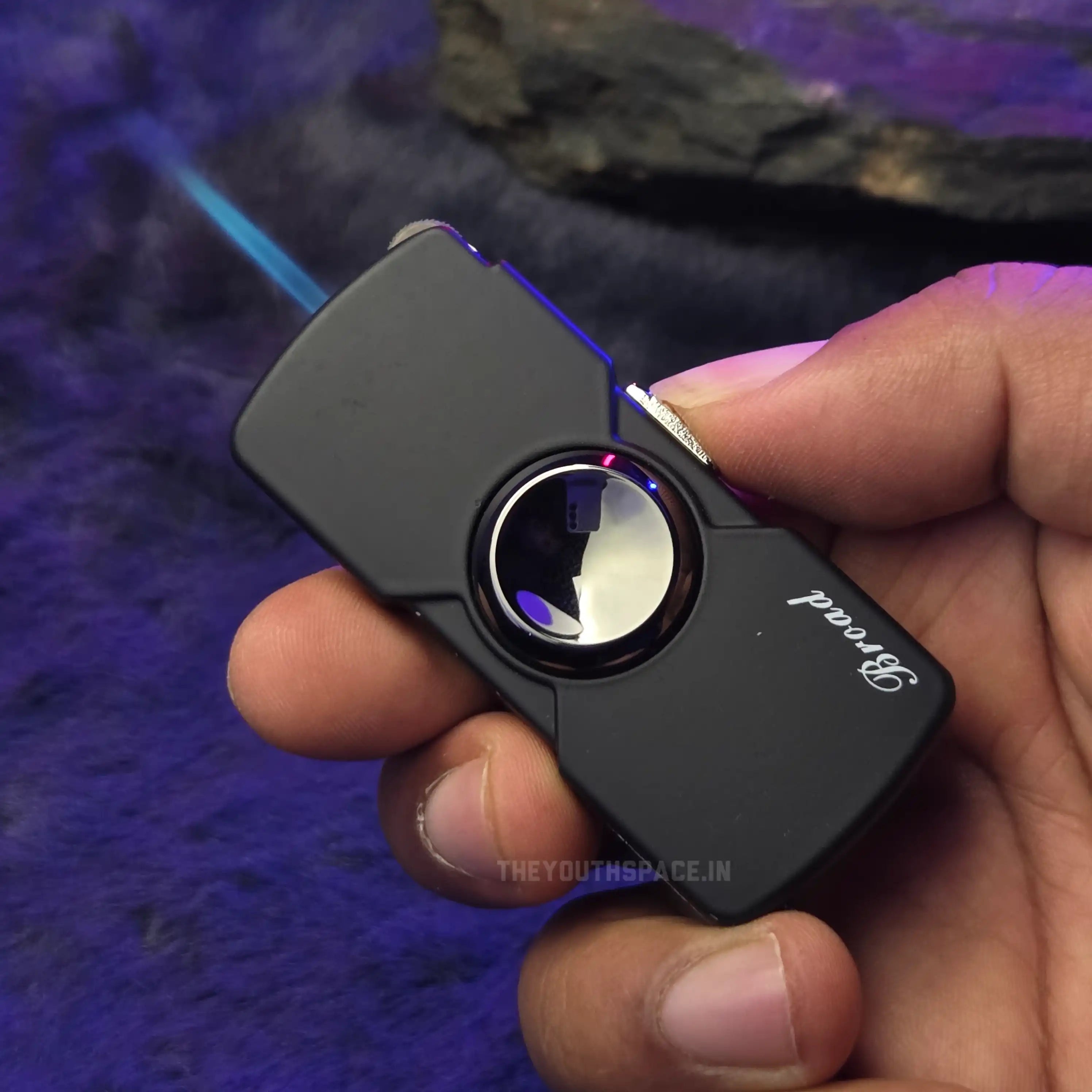 Fidget Spinner Jet Lighter (Metallic)