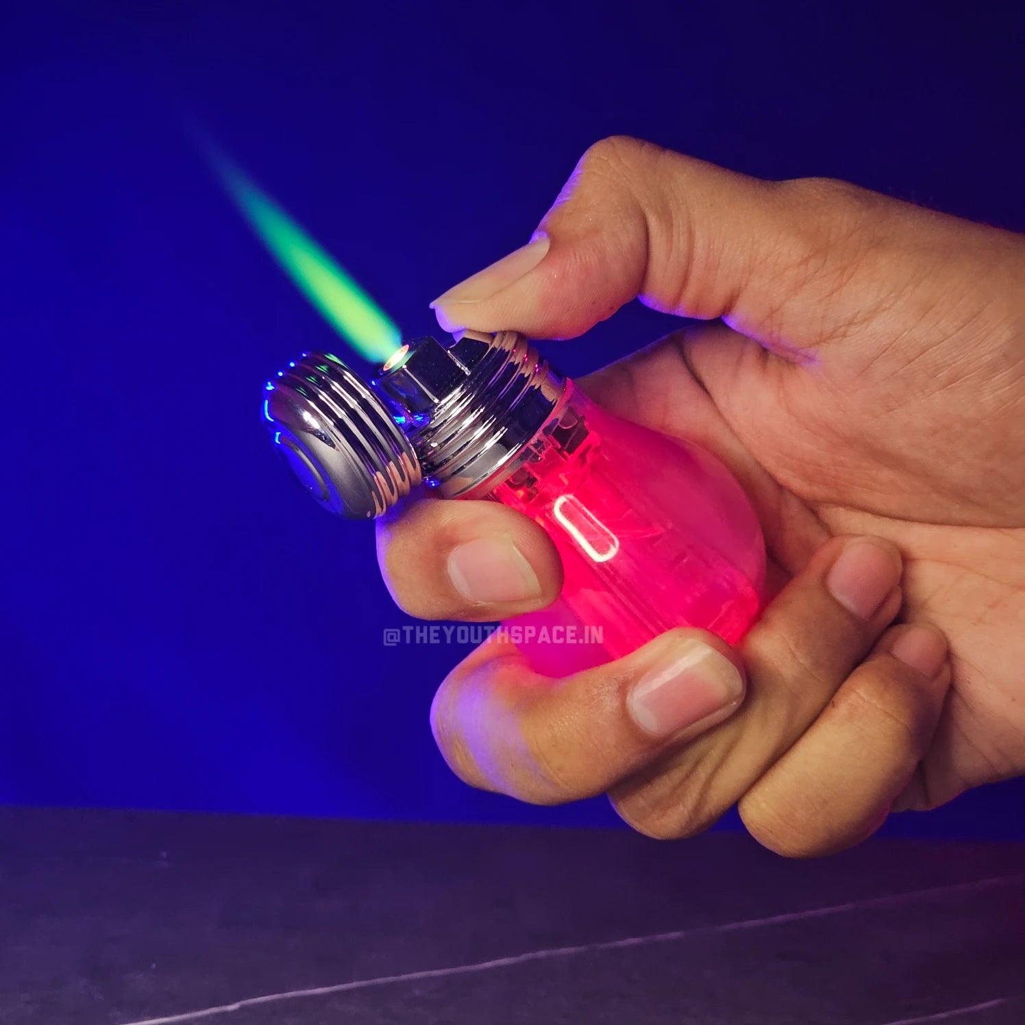 Bulb Green Flame Jet Lighter