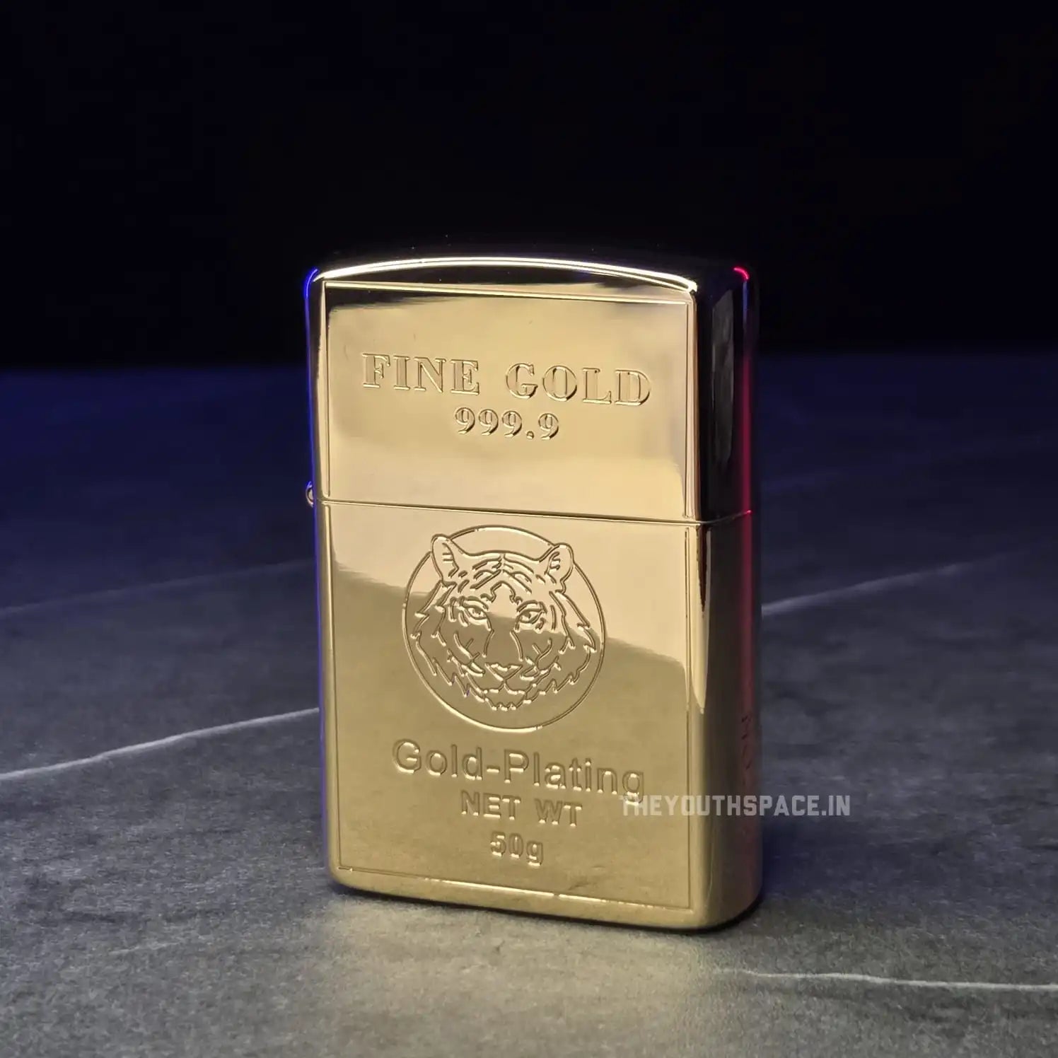 ZORRO ULTIMATE JUSTICE BRASS 999.9 FINE GOLD BAR LIGHTER 22HK