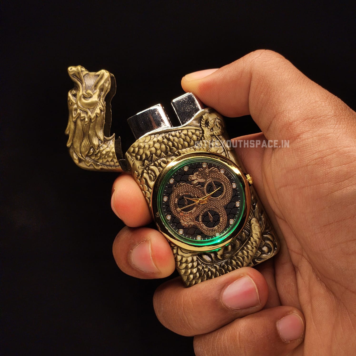 Dragon Time Flame Dragon Jet Lighter (Metallic)