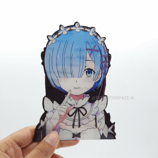 Rem 3D motion sticker