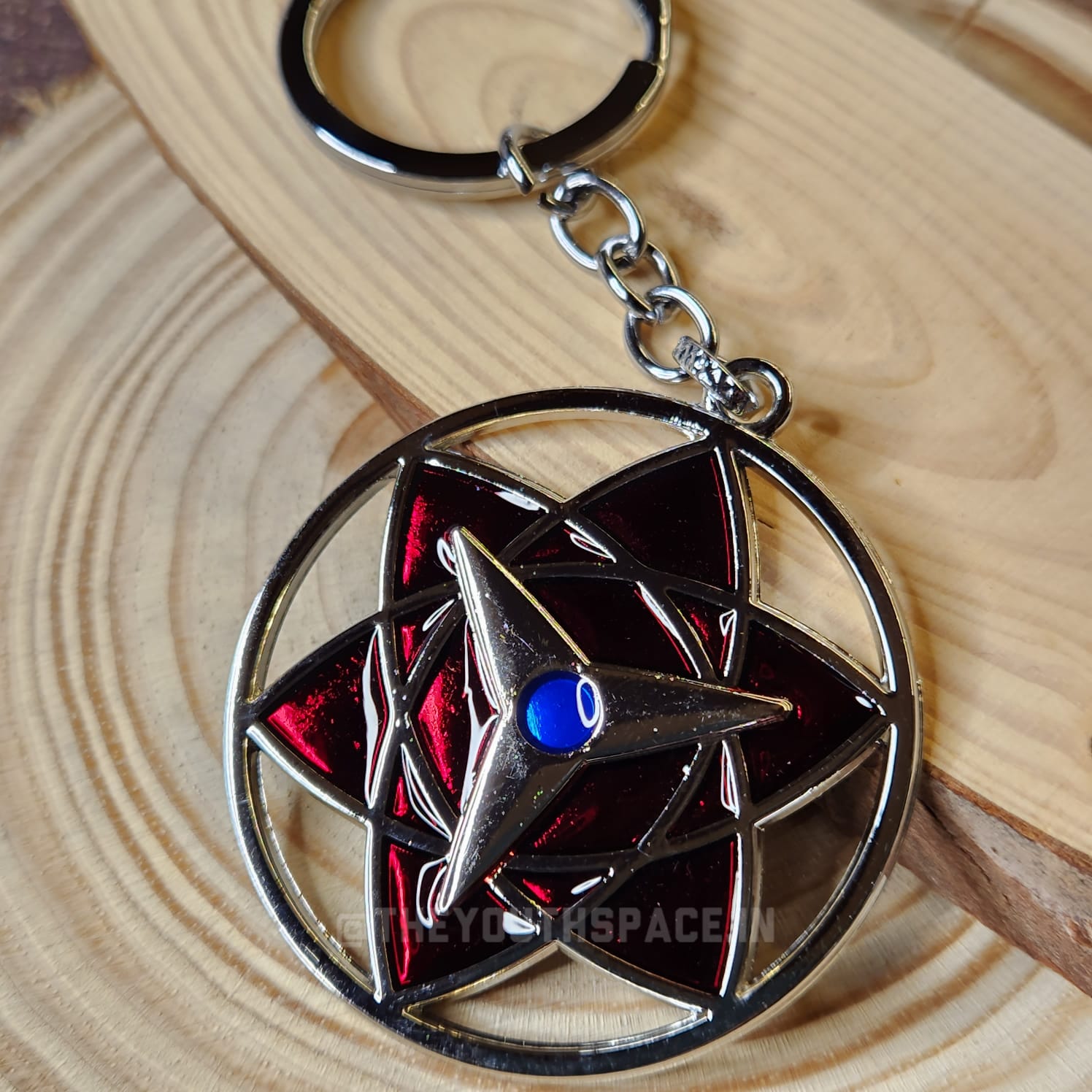 Sasuke Sharingan metal keychain