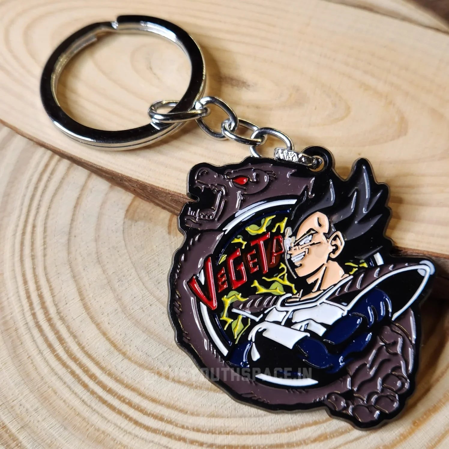 Vegeta metal keychain