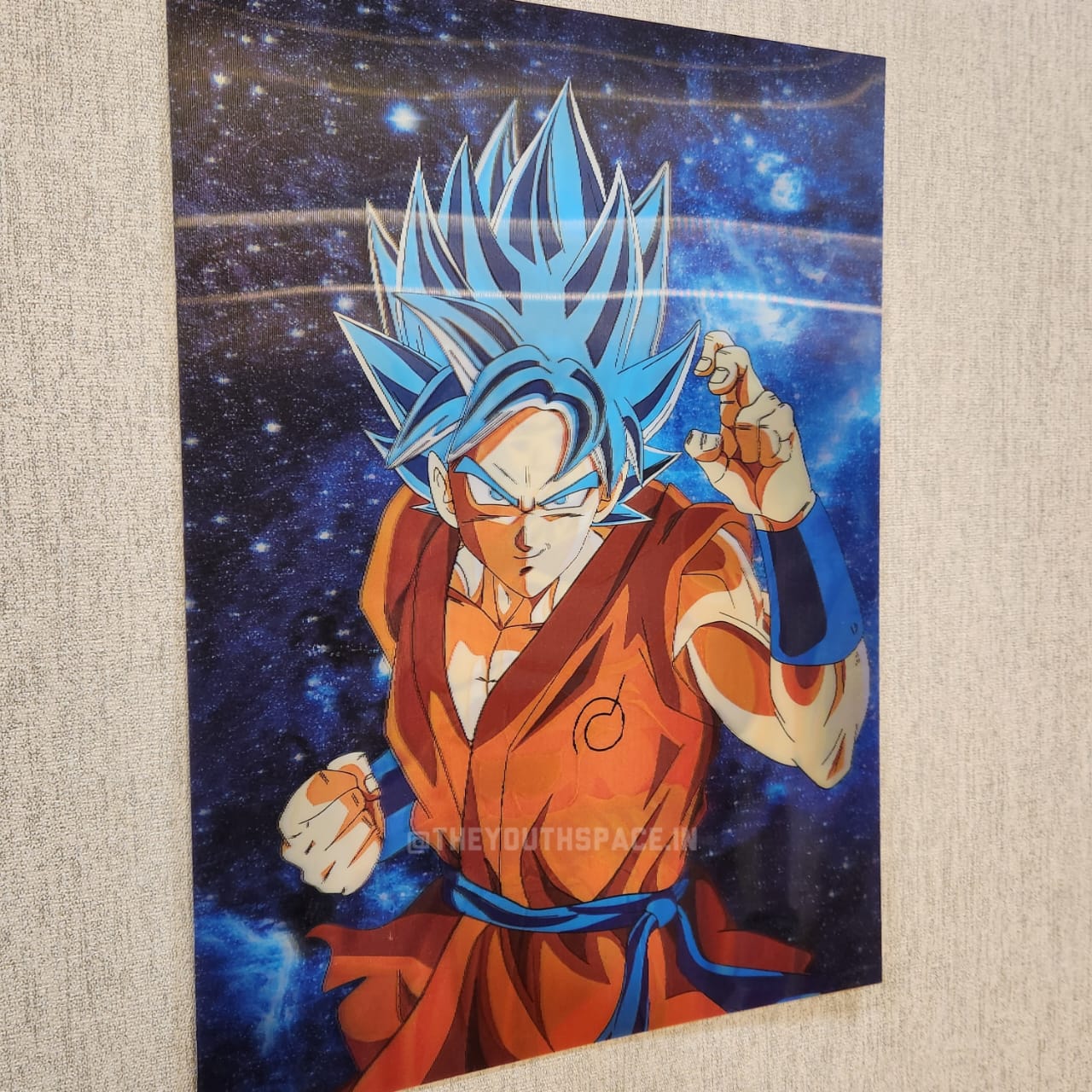Super Saiyan Blue 3D motion Wall poster