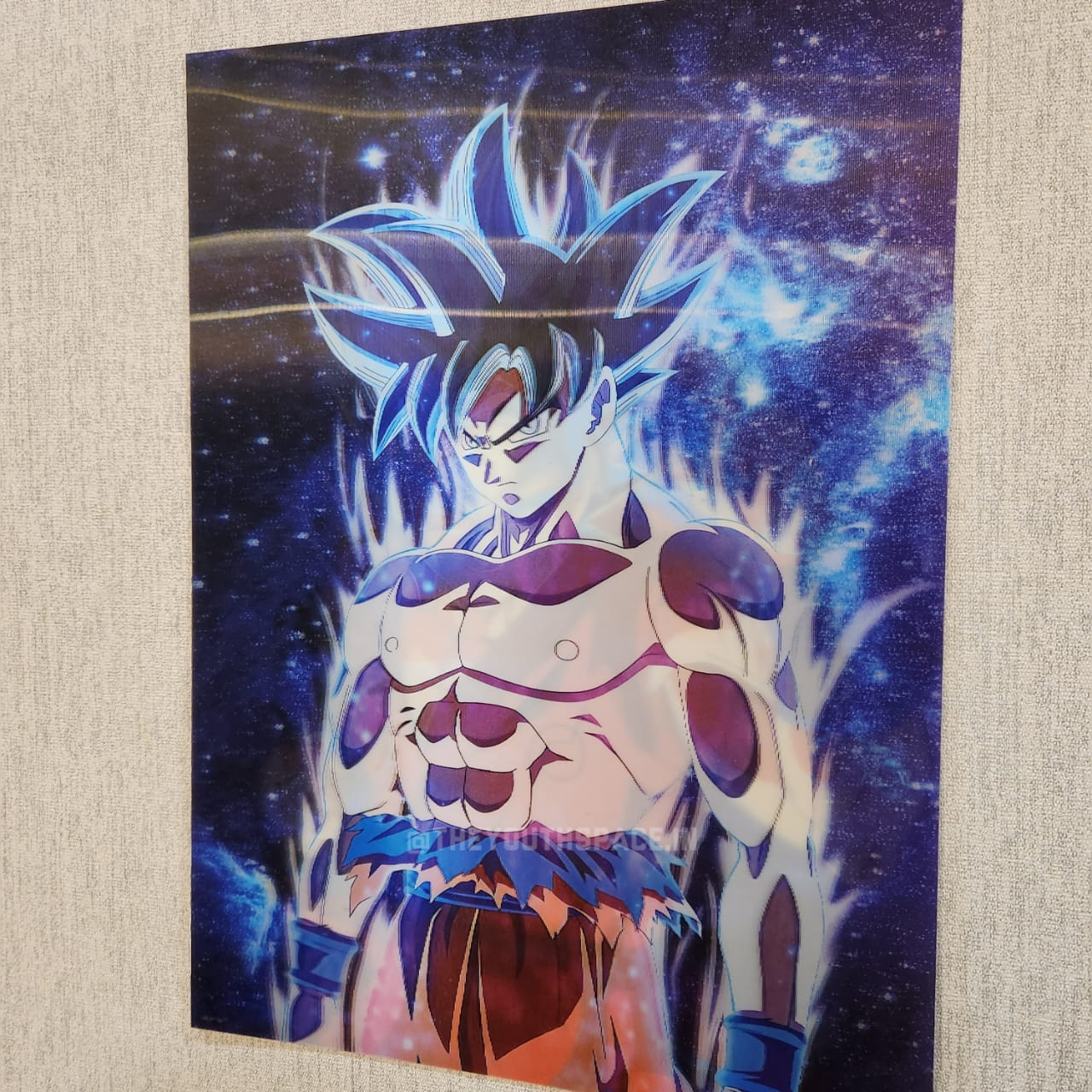Super Saiyan Blue 3D motion Wall poster