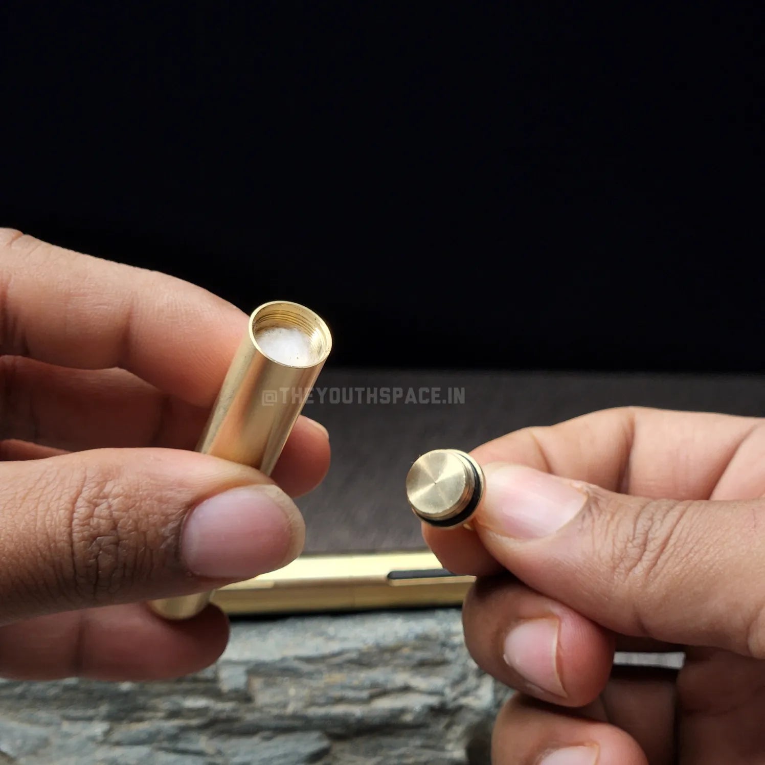 Vintage Brass Strike Lighter