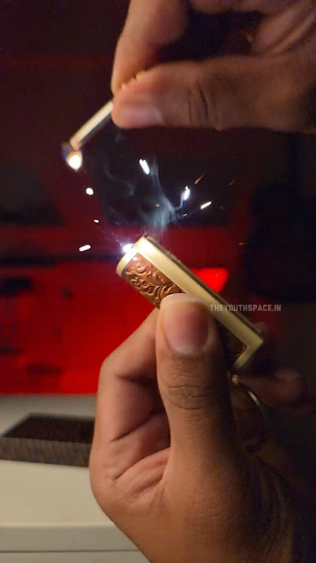 Honest Leather Permanent Matchstick Keychain Lighter