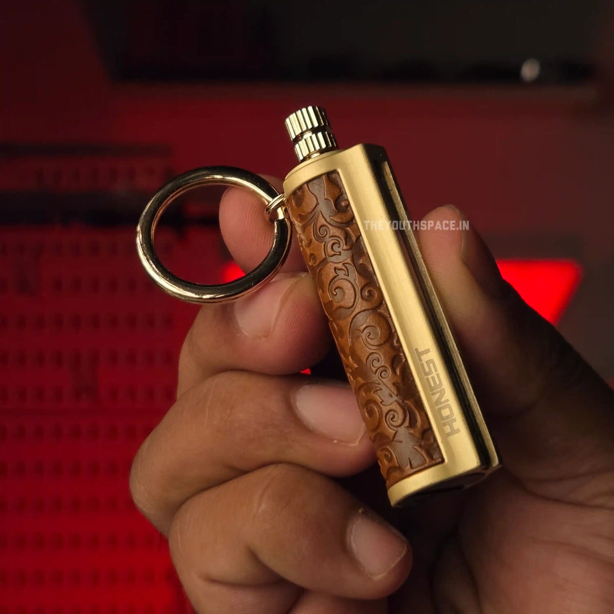 Honest Leather Permanent Matchstick Keychain Lighter