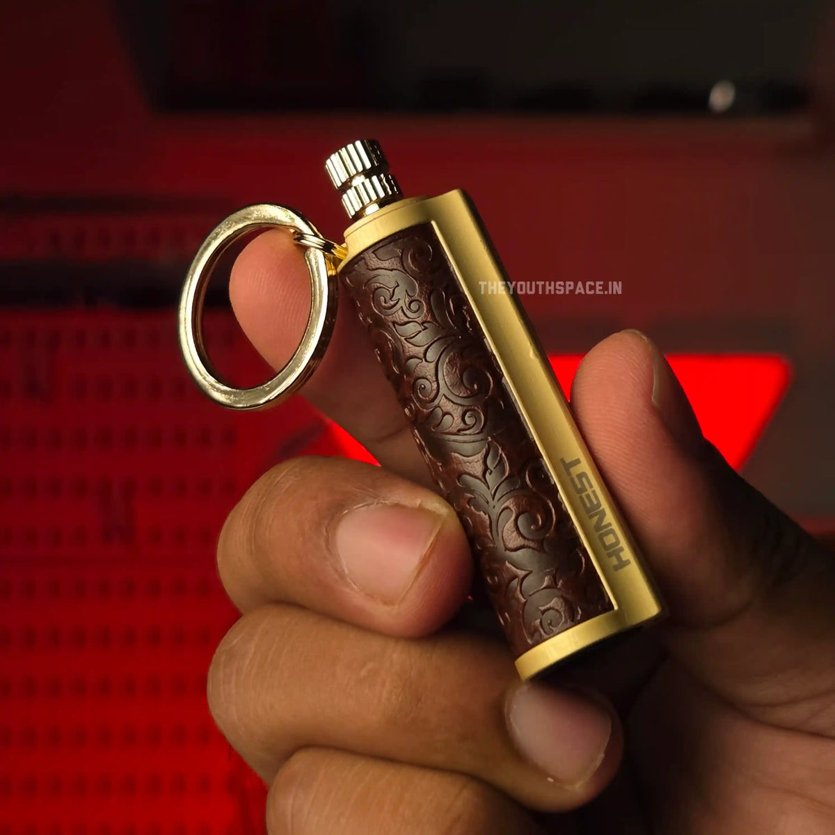 Honest Leather Permanent Matchstick Keychain Lighter