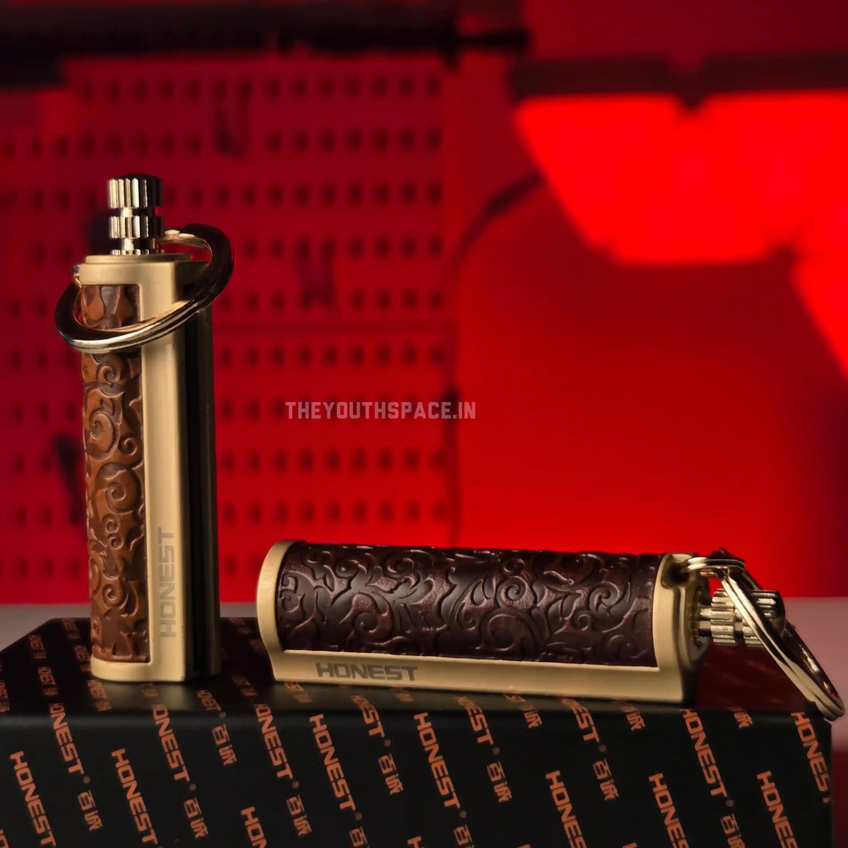 Honest Leather Permanent Matchstick Keychain Lighter
