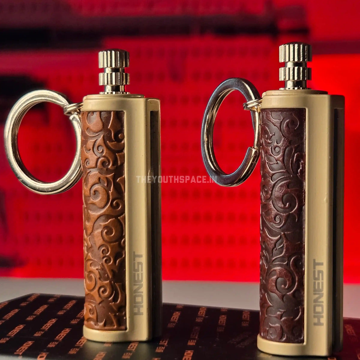 Honest Leather Permanent Matchstick Keychain Lighter