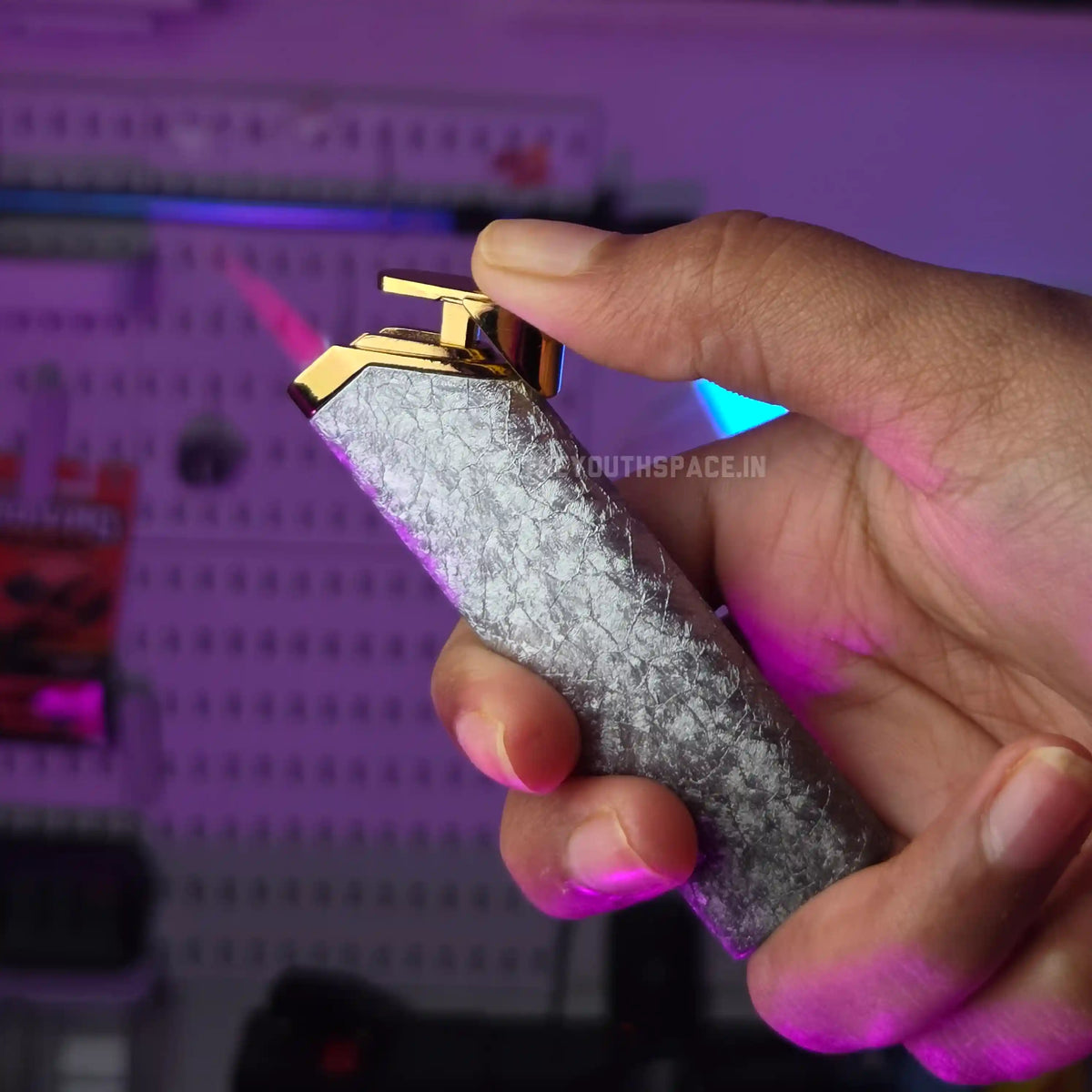 Metallic Ice Crack Torch Jet Flame Lighter