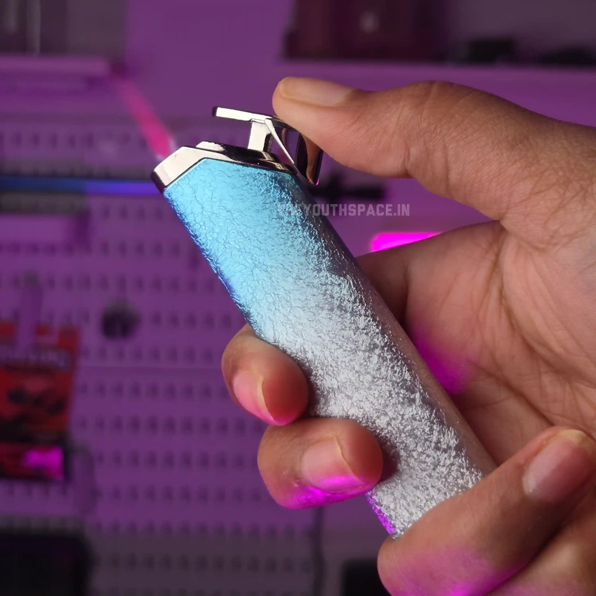 Metallic Ice Crack Torch Jet Flame Lighter