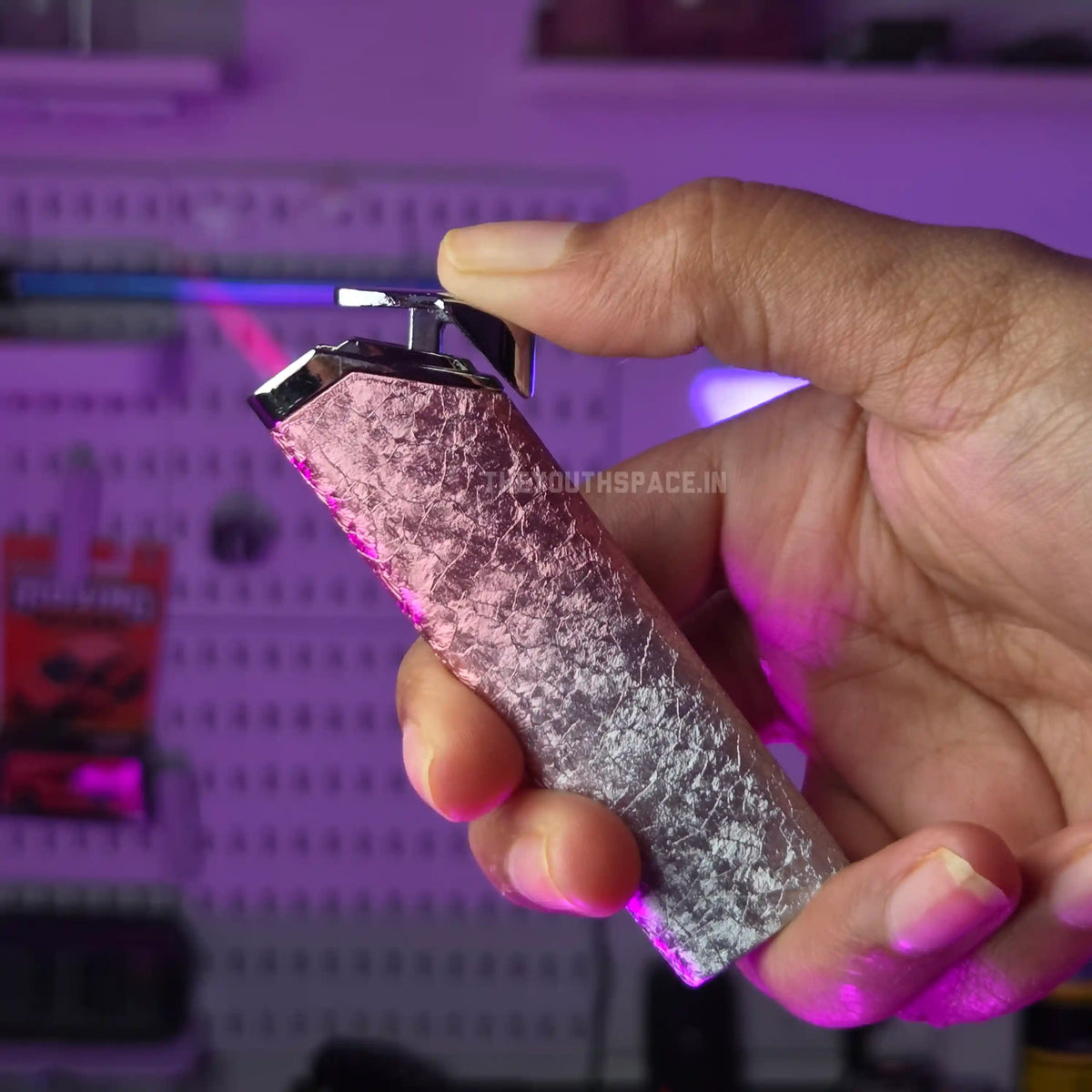 Metallic Ice Crack Torch Jet Flame Lighter