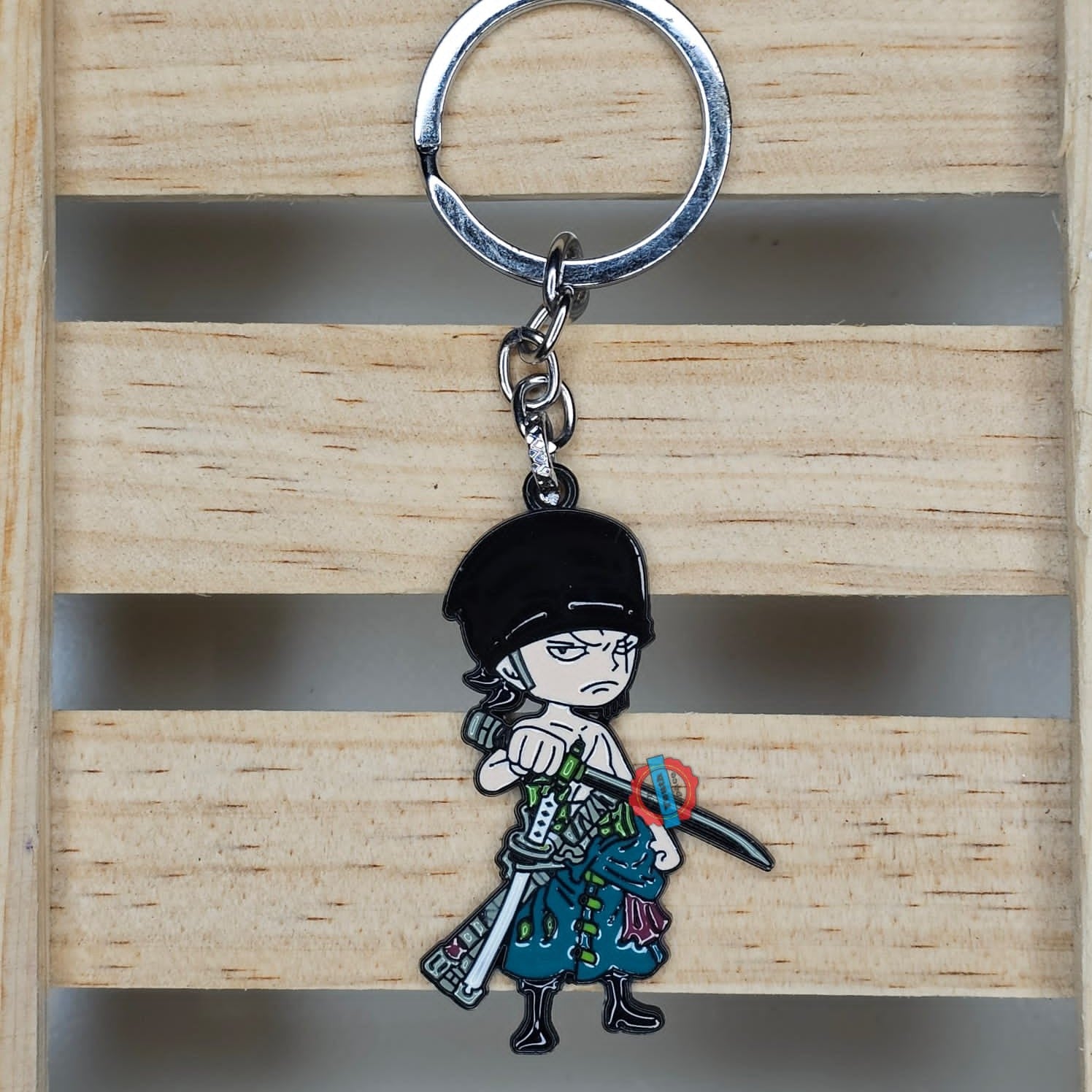 Zoro metal keychain