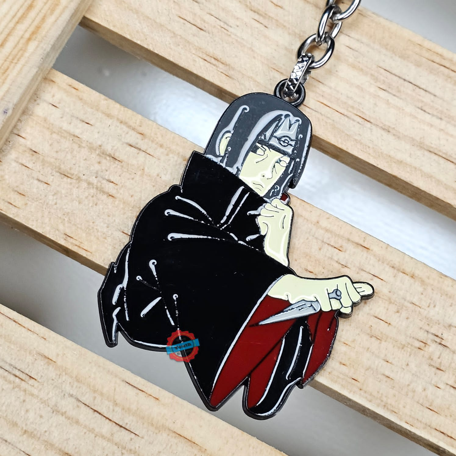 Itachi metal keychain 1