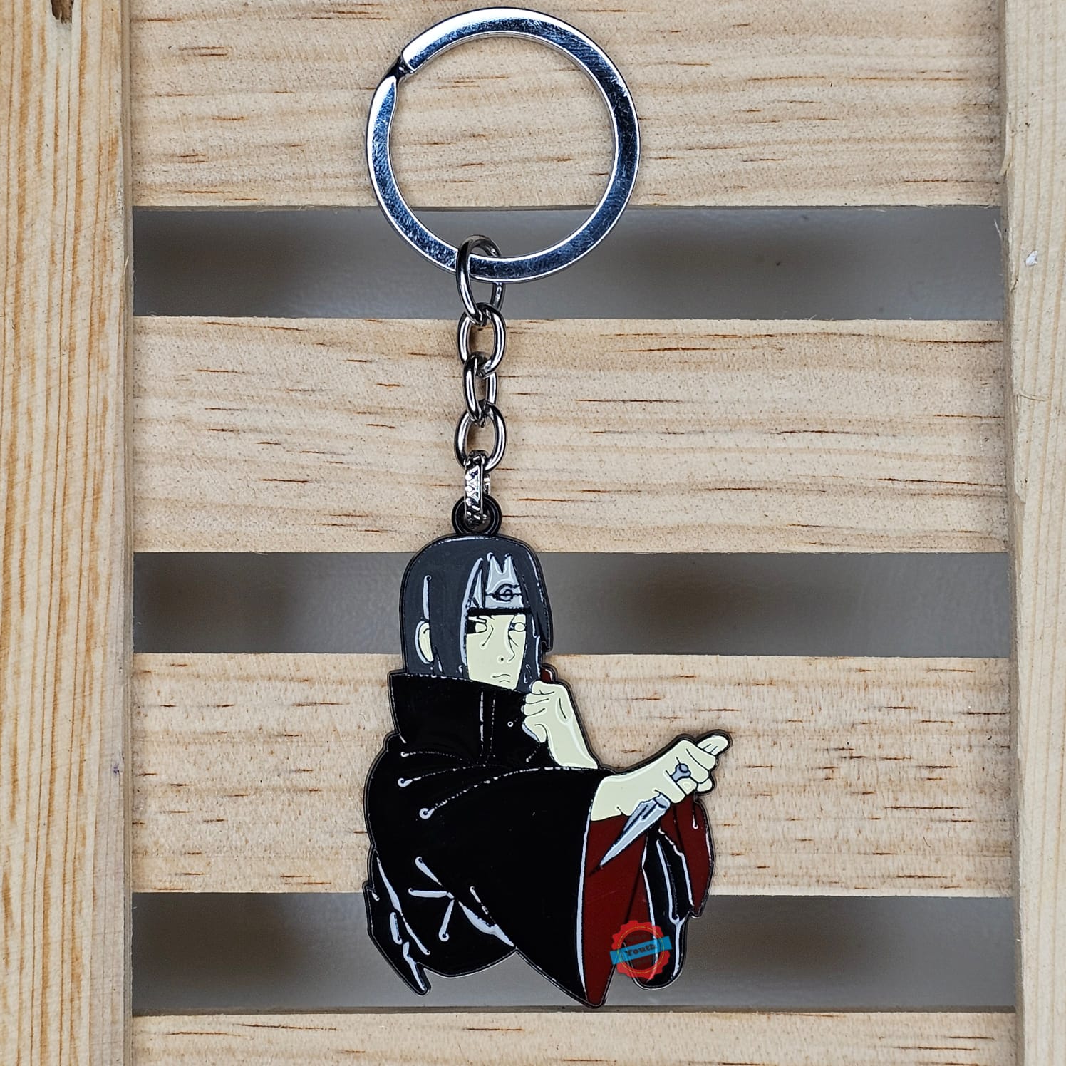 Itachi metal keychain 1