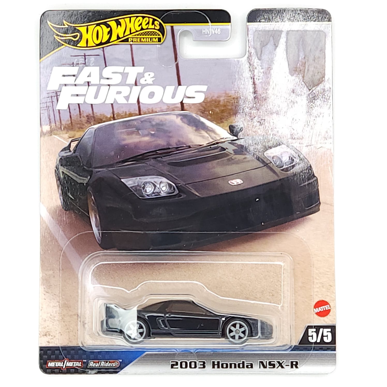 Hot Wheels Premium 2003 Honda NSX-R - Fast And Furious (Damaged graphic on the card) Imported