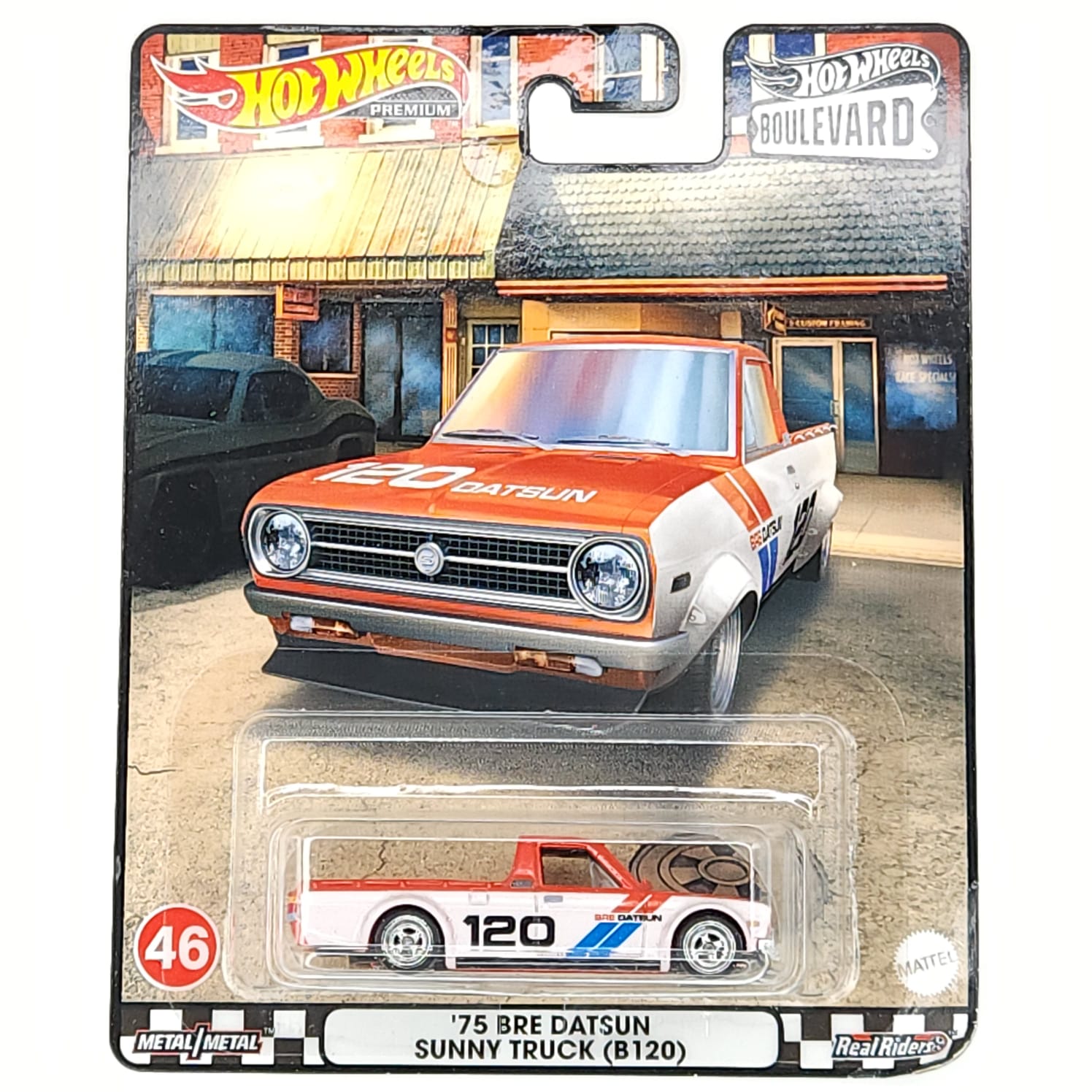 Hot Wheels 2022 Premium Boulevard '75 Bre Datsun Sunny Truck (B120)