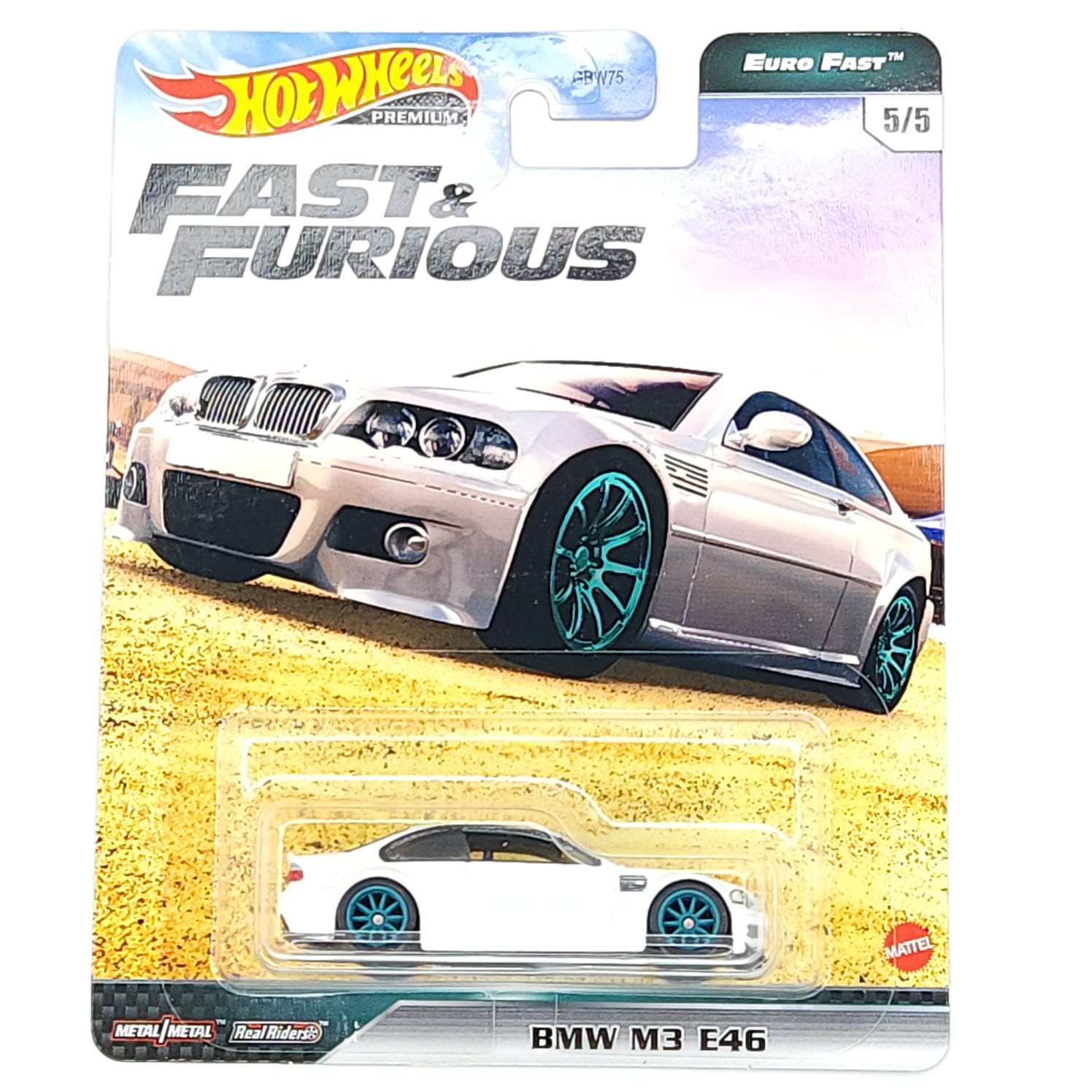 Hot Wheels Premium Fast & Furious Euro Fast White BMW M3 E46 Imported