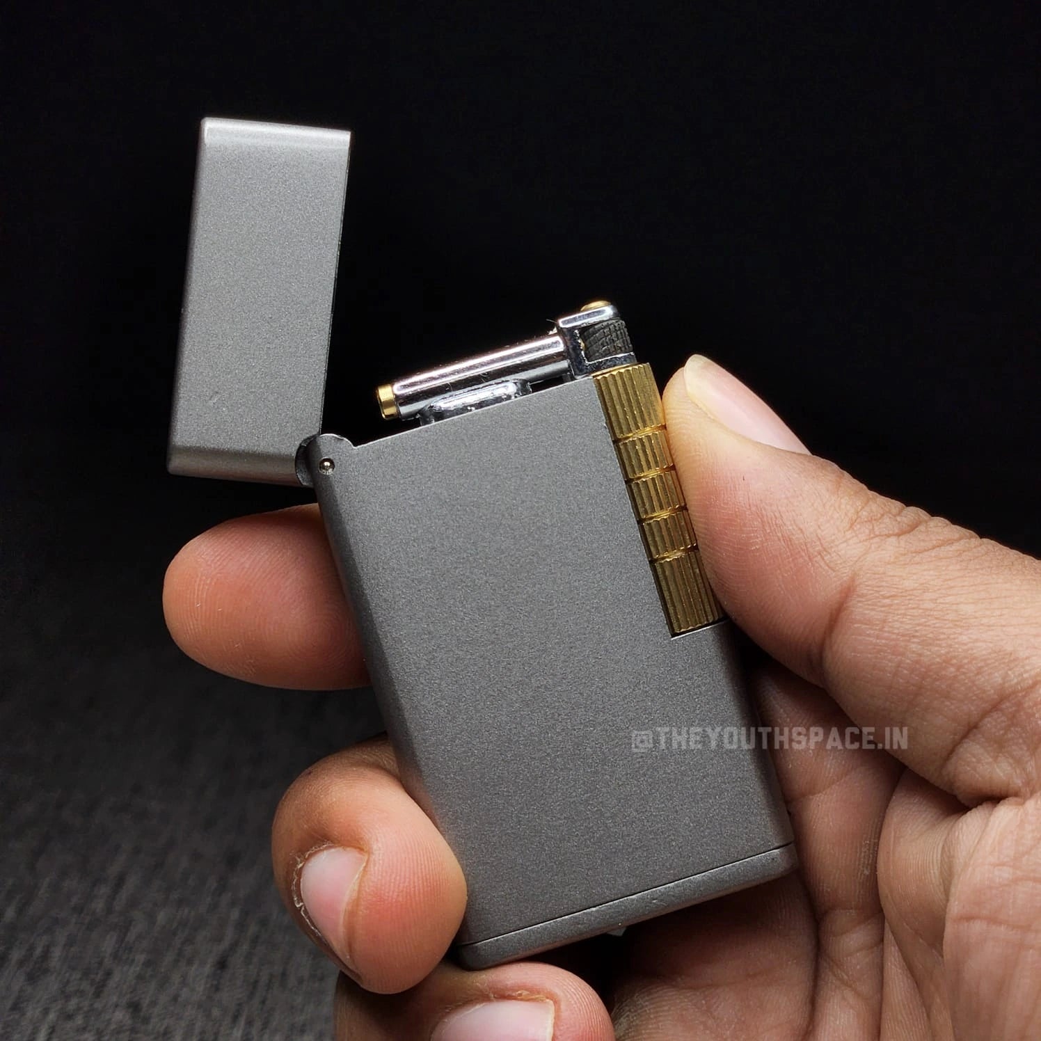 Aurelius Grey Top Fill Lighter