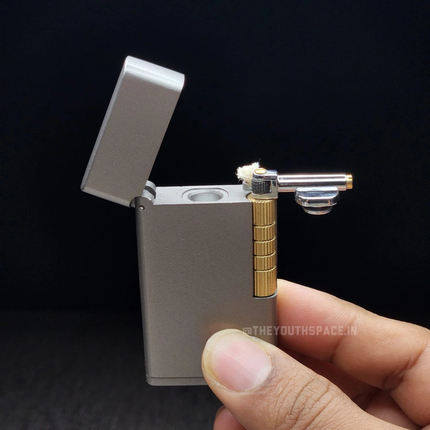 Aurelius Grey Top Fill Lighter