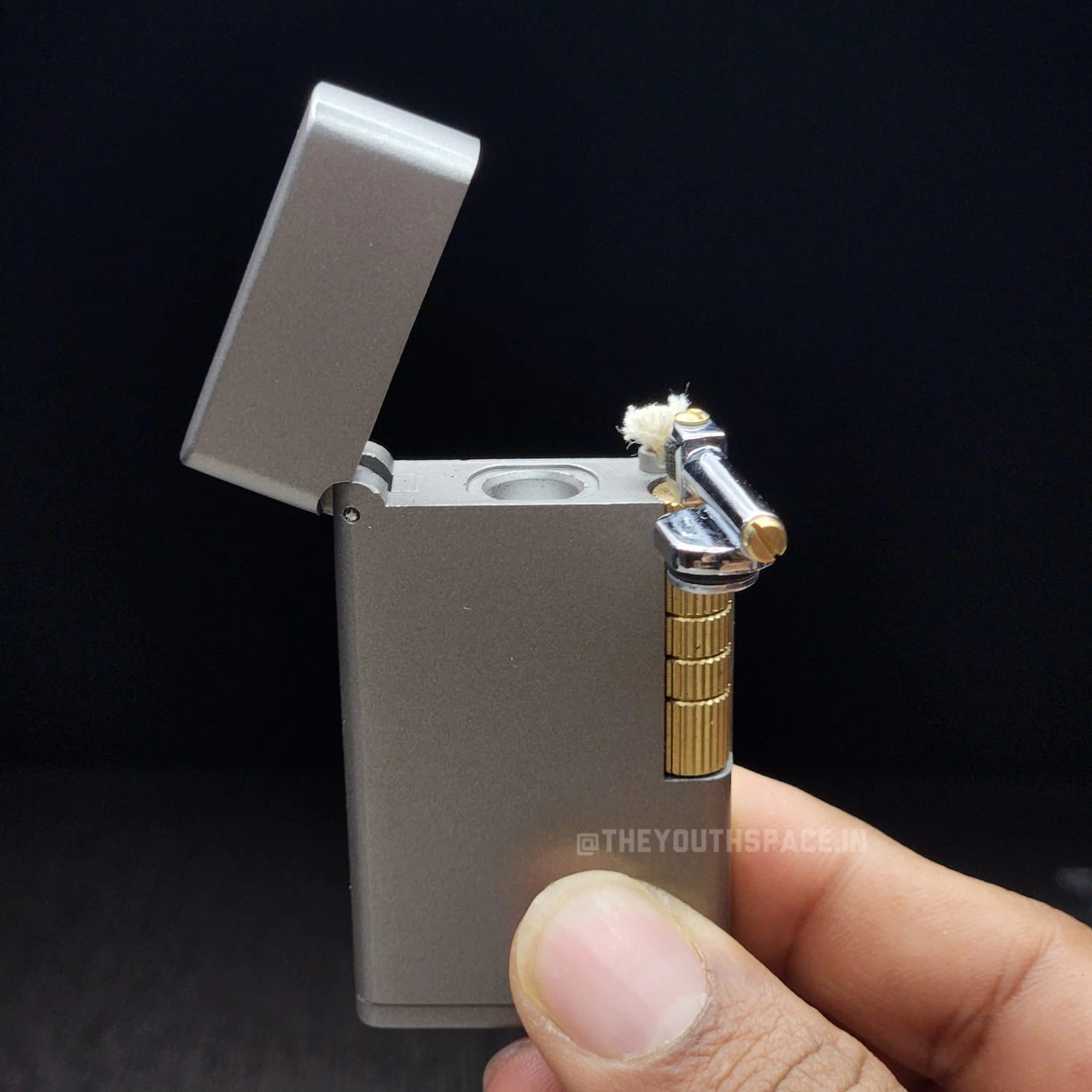 Aurelius Grey Top Fill Lighter