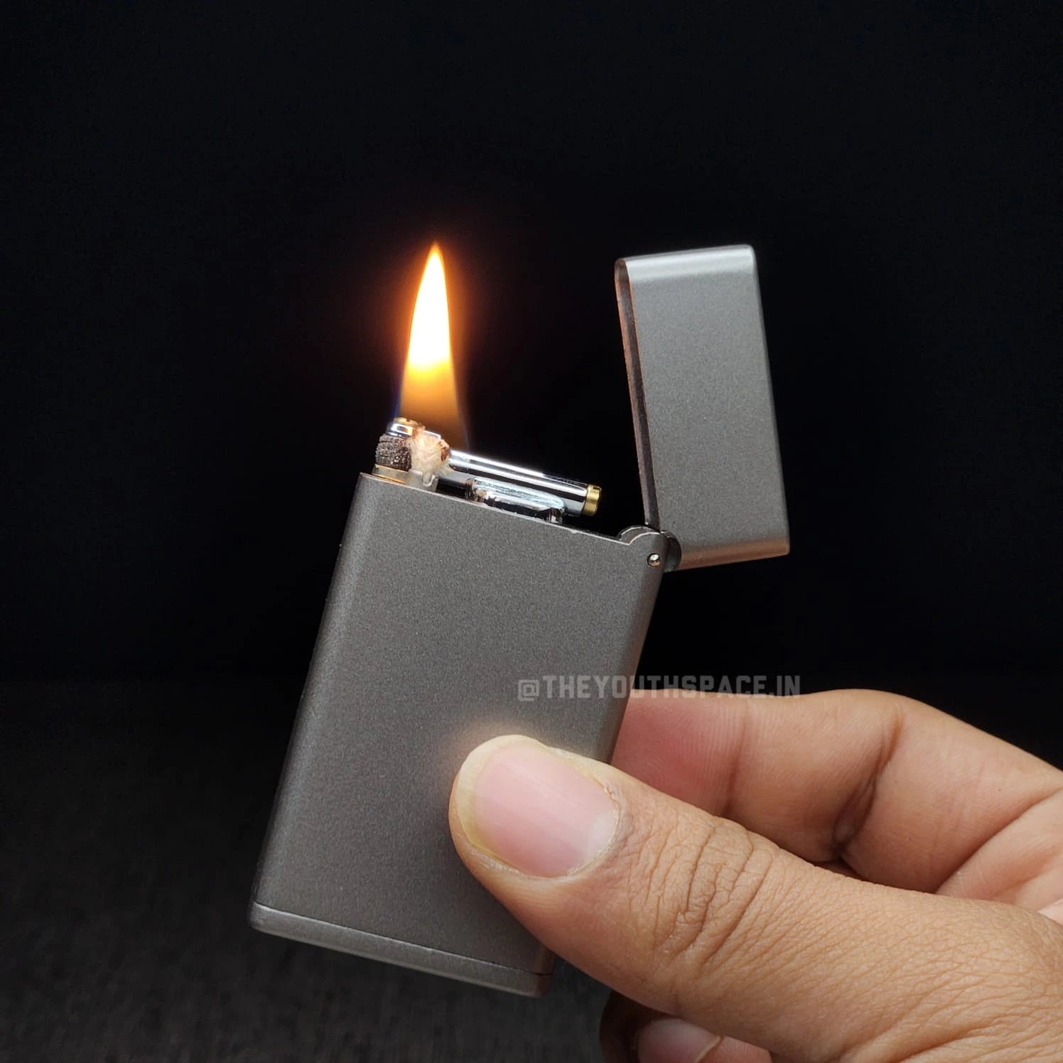 Aurelius Grey Top Fill Lighter