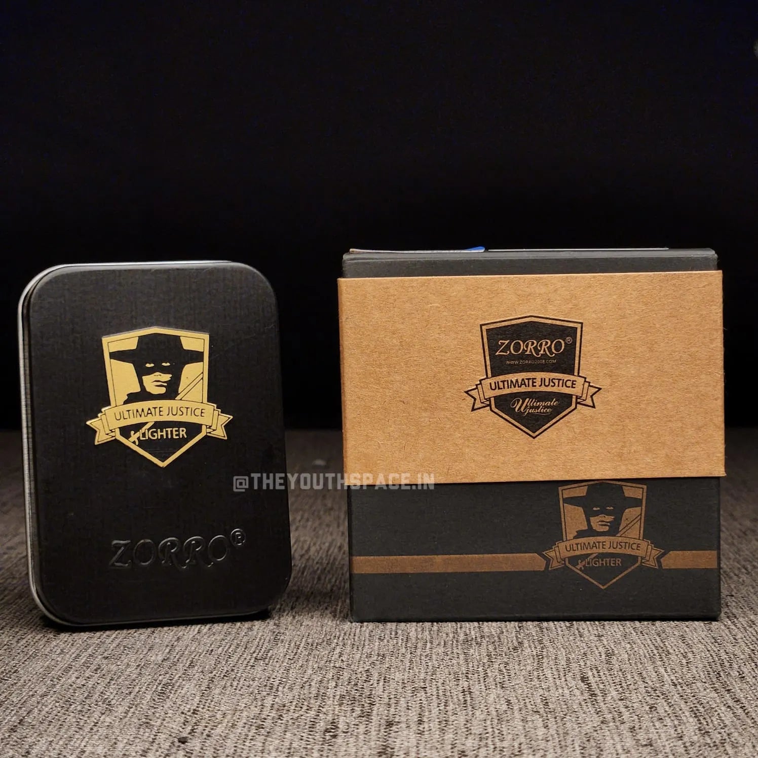 ZORRO ULTIMATE JUSTICE BRASS GOLDEN BULL EMBOSSED LIGHTER 2025