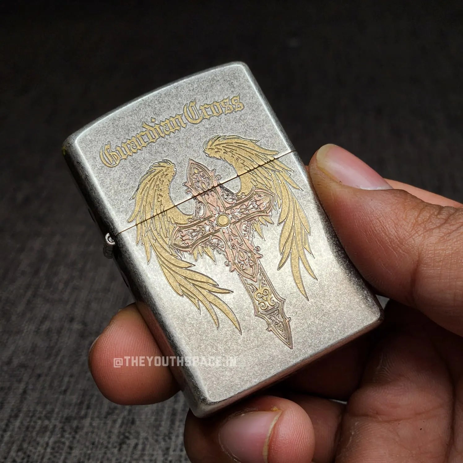 ZORRO ULTIMATE JUSTICE BRASS GUARDIAN CROSS LIGHTER 24HK