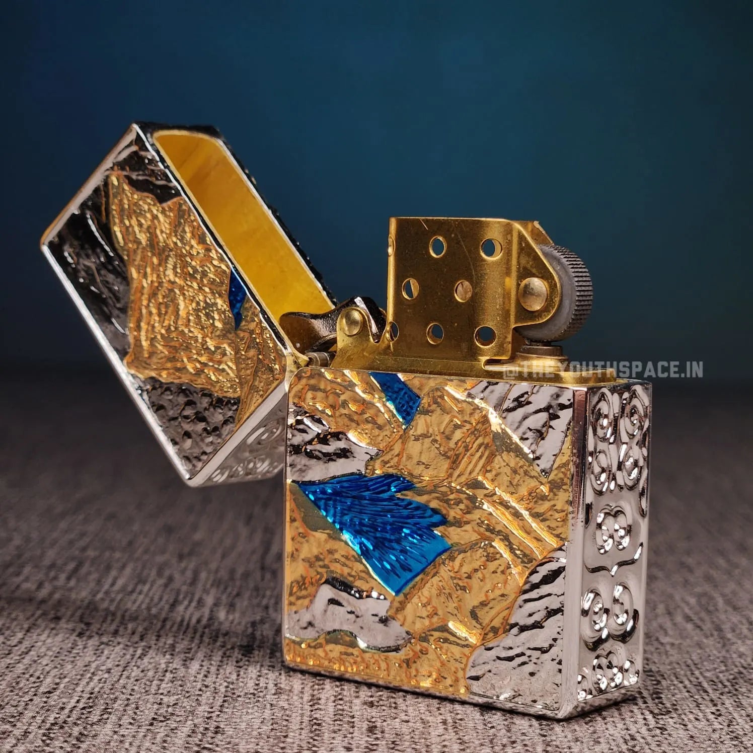 Zorro Heavy Armor Lighter With Mountains and Blue Sea