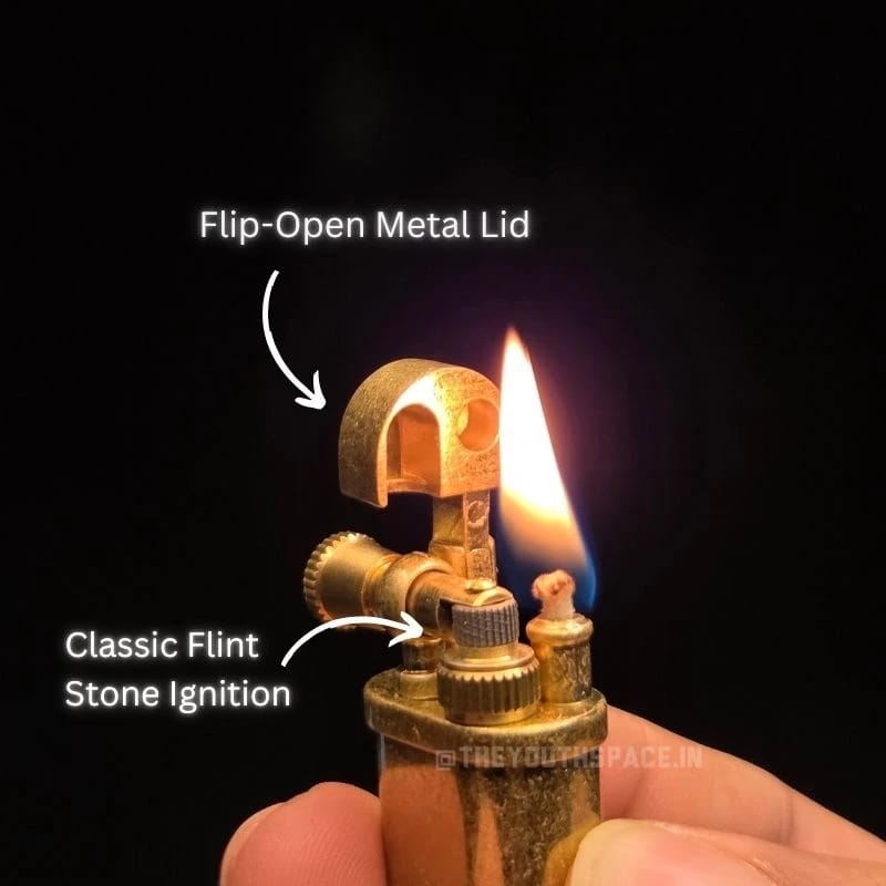 Mini Vintage Portable Hiking Lighter (Metallic)