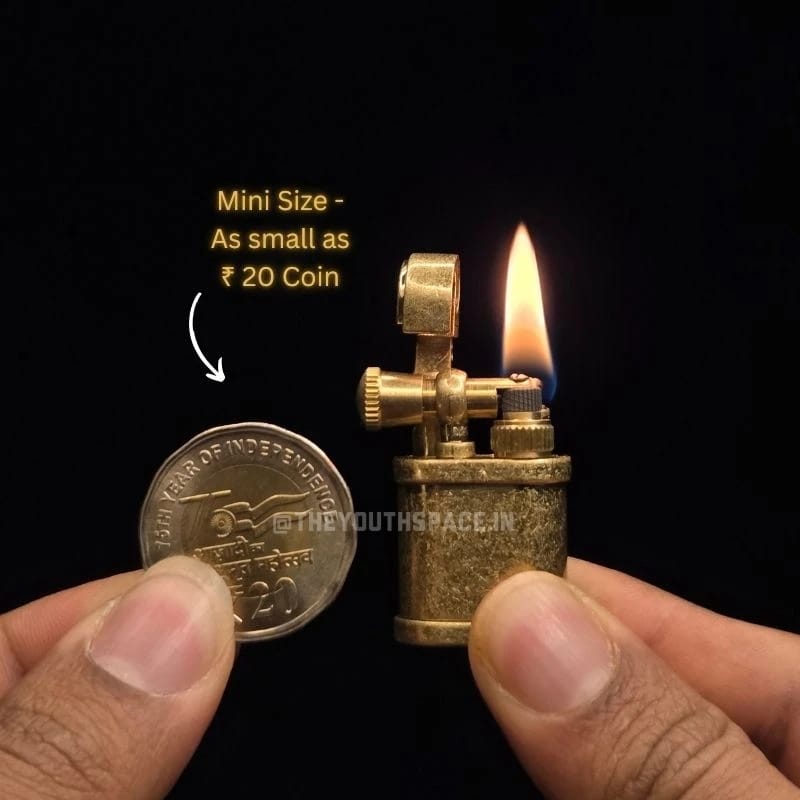 Mini Vintage Portable Hiking Lighter (Metallic)