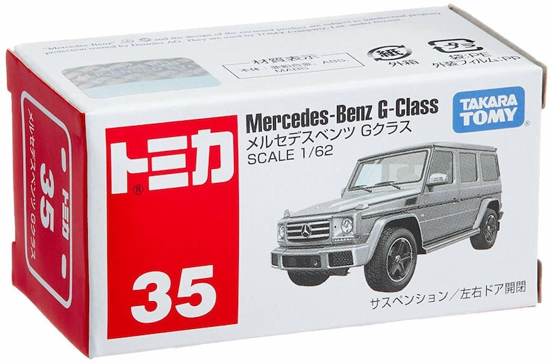 Tomica No.35 – Mercedes-Benz G-Class – Silver Grey 1/64 Imported