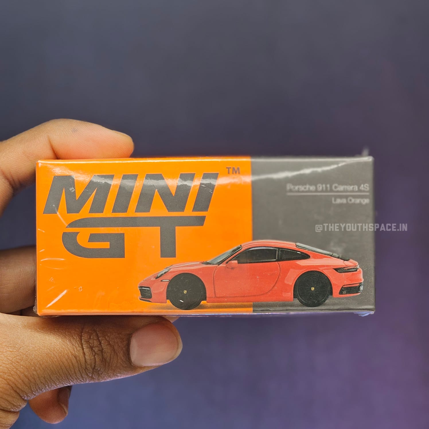 Mini GT Porsche 911 Carrera 4S Lava Orange (Imported)