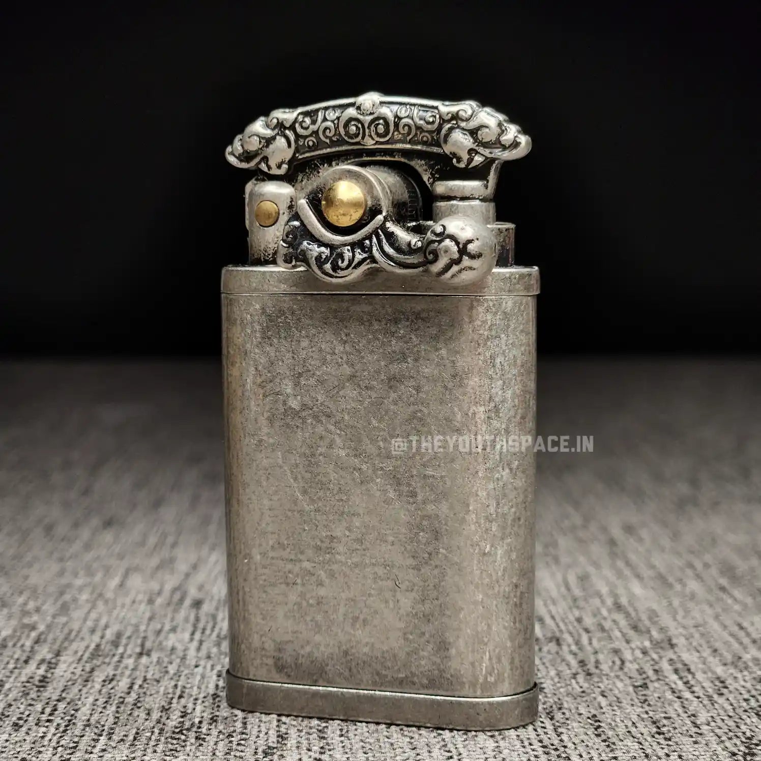 Antique Ornate Rocker Arm Kerosene Lighter