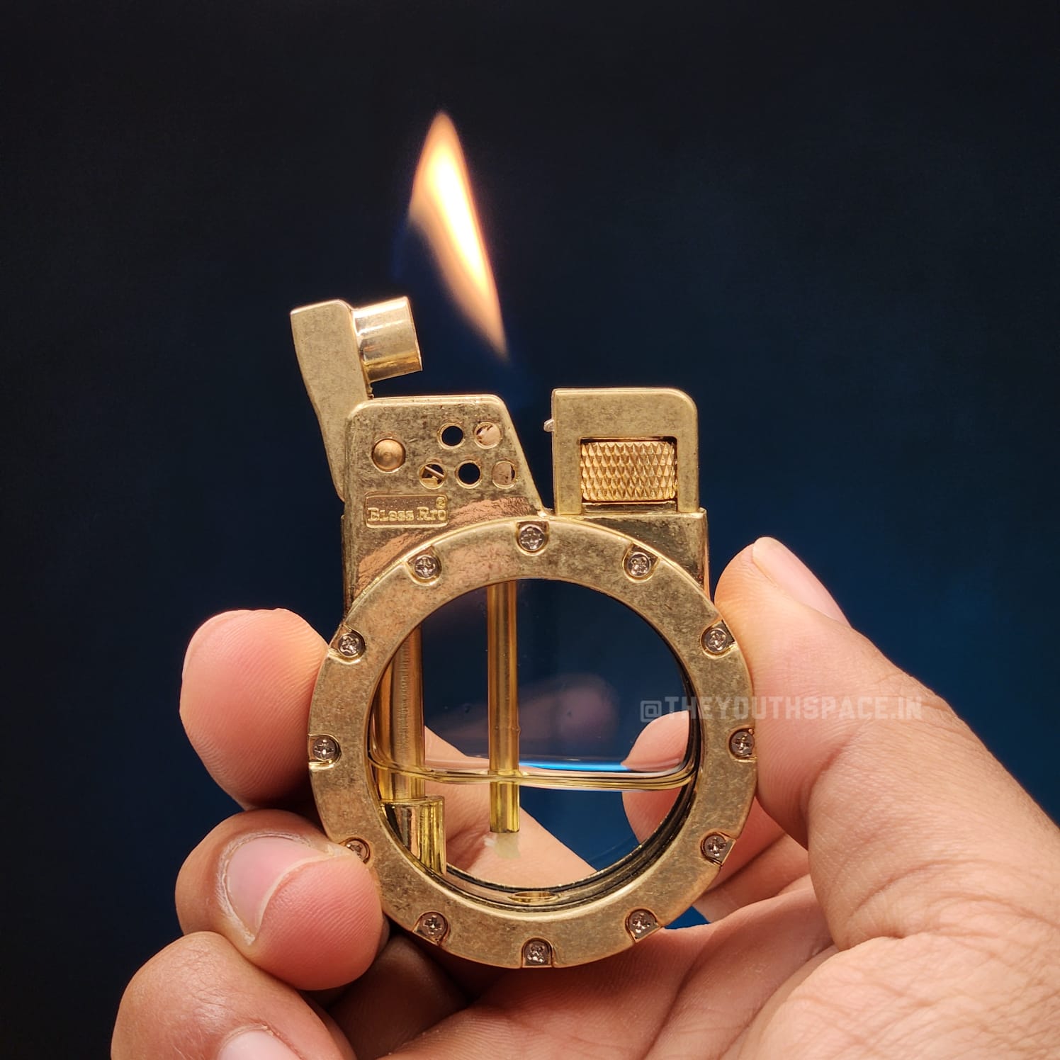 Retro Kerosene Visible Tank Lighter(Metallic)