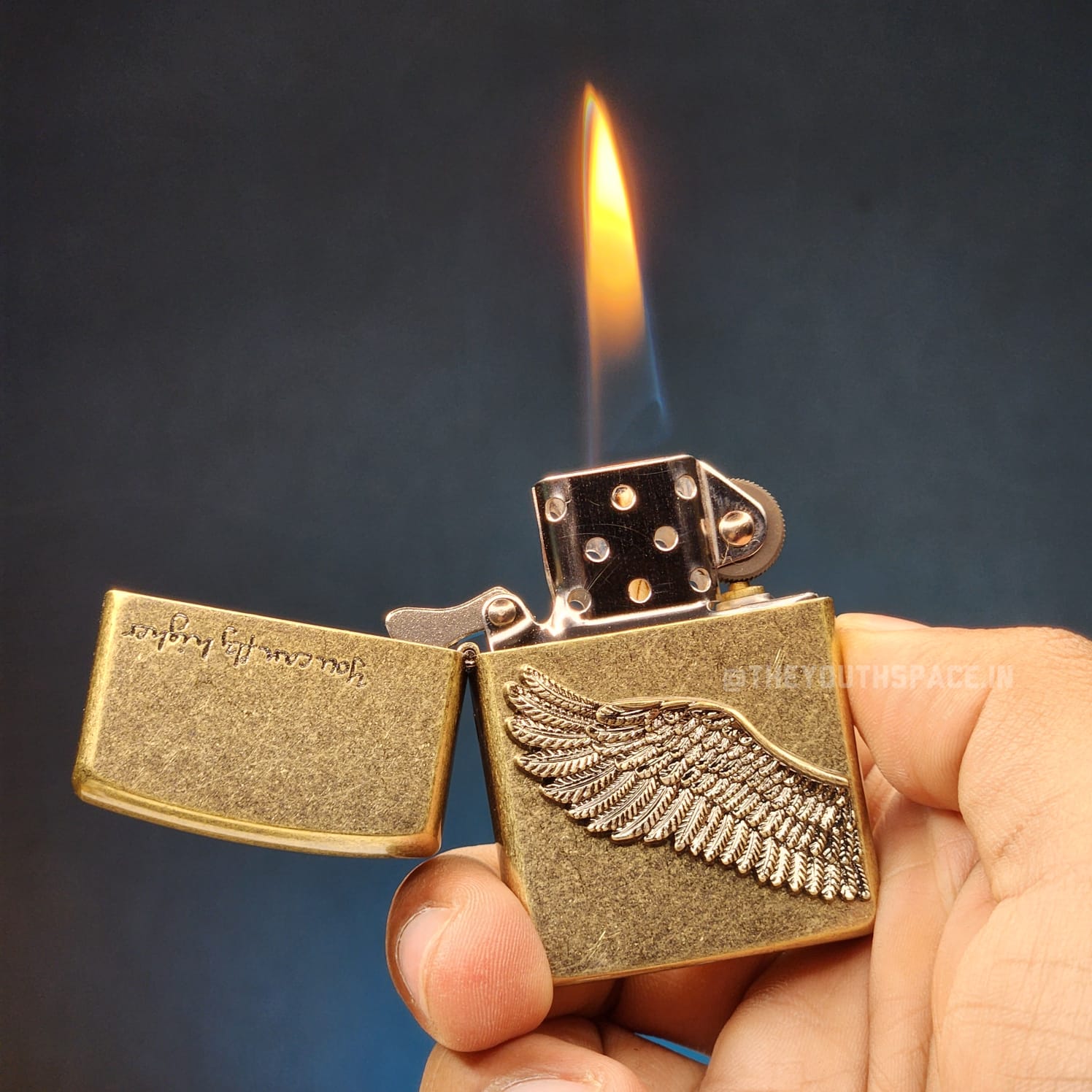 ZORRO ULTIMATE JUSTICE BRASS ANTIQUE WING EMBOSSED LIGHTER 2025