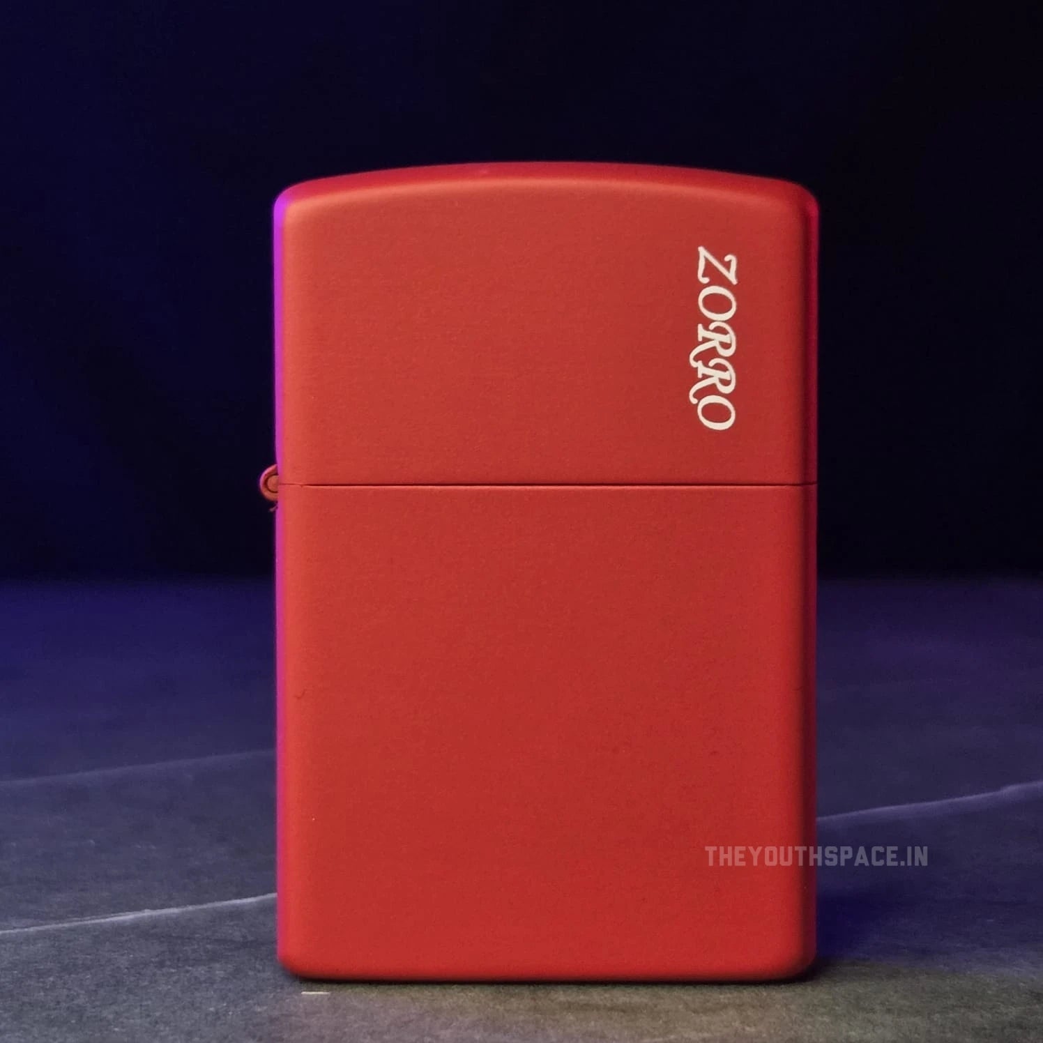 ZORRO ULTIMATE JUSTICE BRASS MATTE RED LIGHTER 22HK