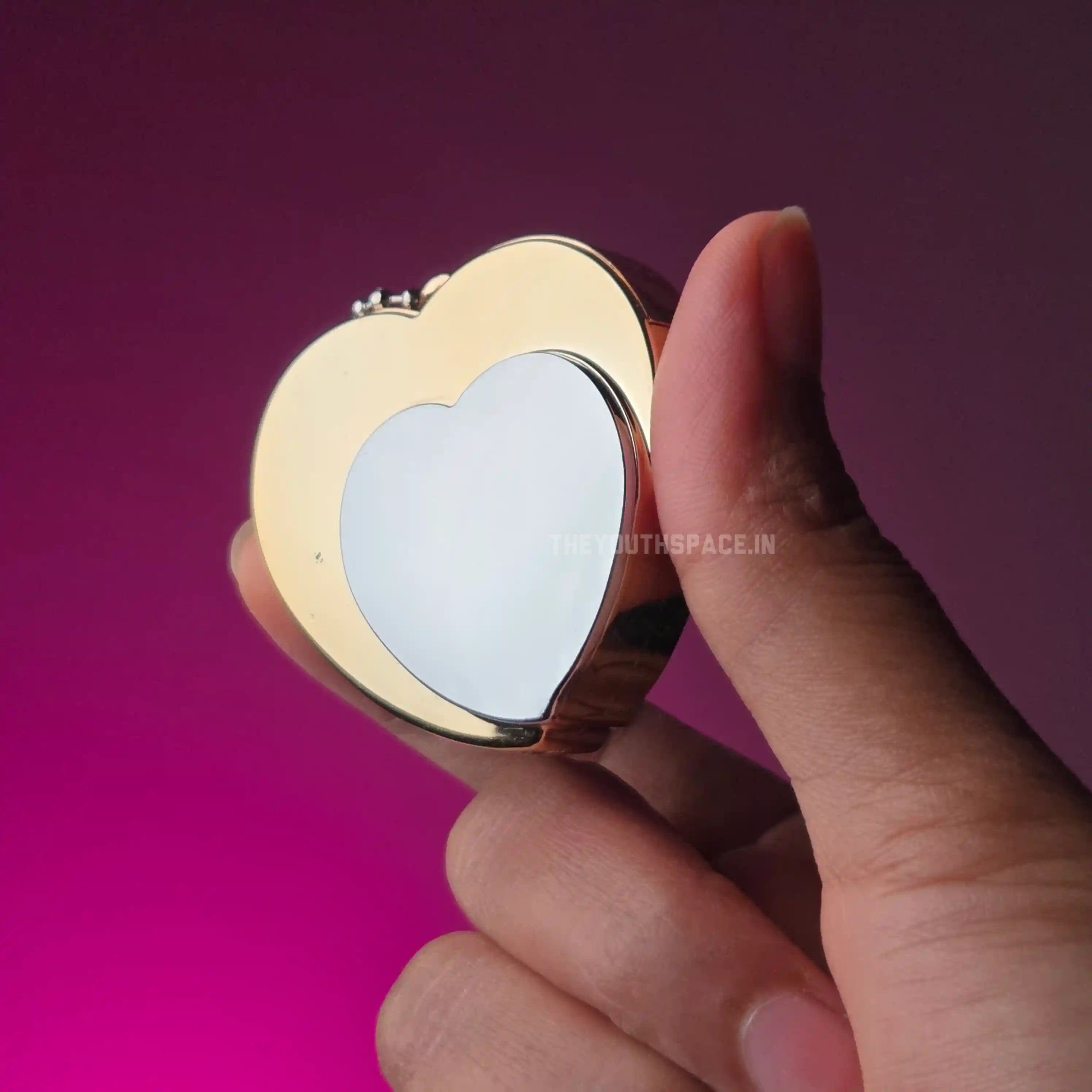 Dual Heart Red Jet Keyring Lighter