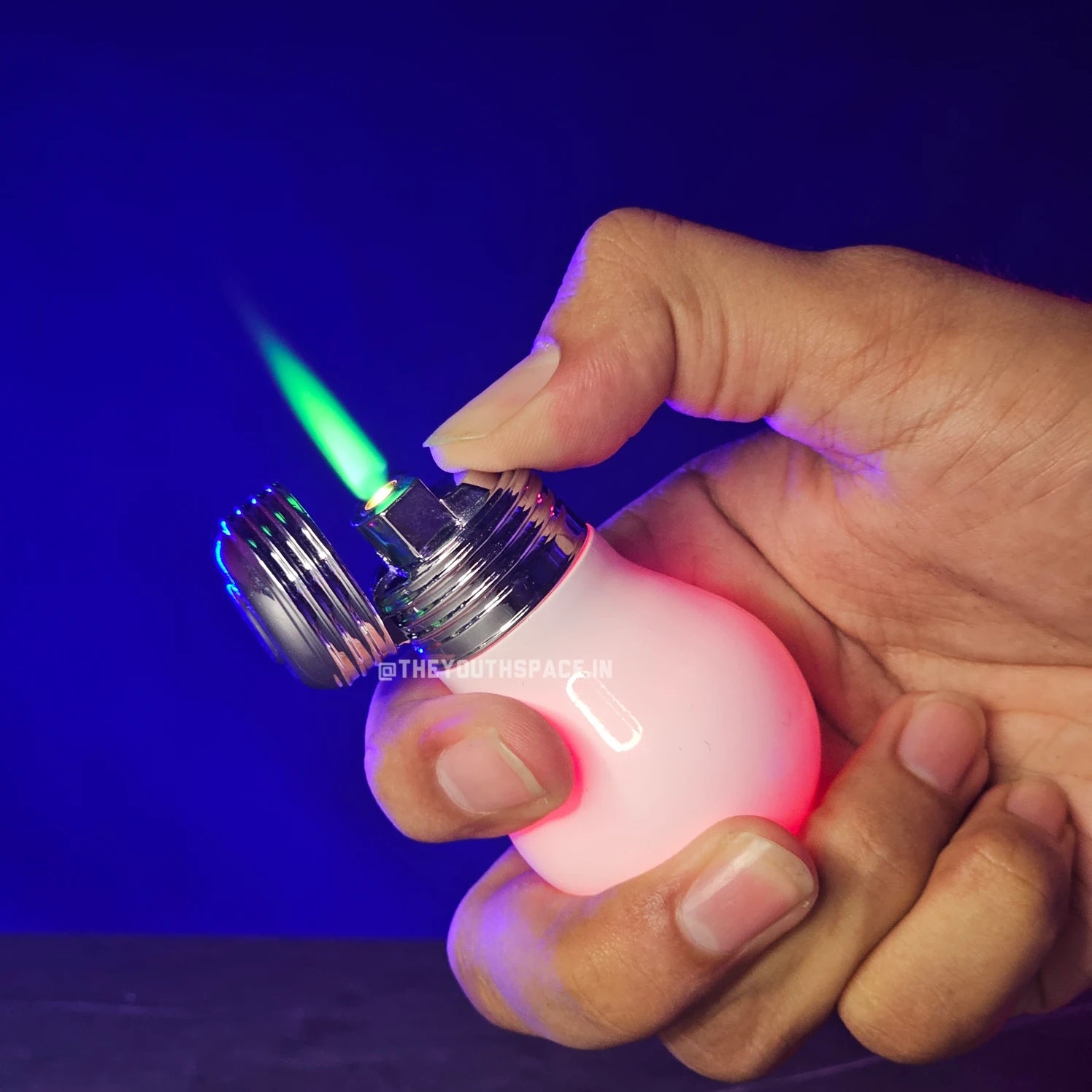 Bulb Green Flame Jet Lighter