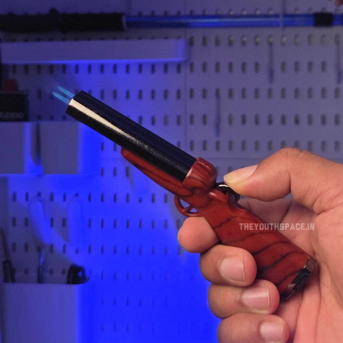 Dual Barrel Rifle Dual Flame Jet Lighter