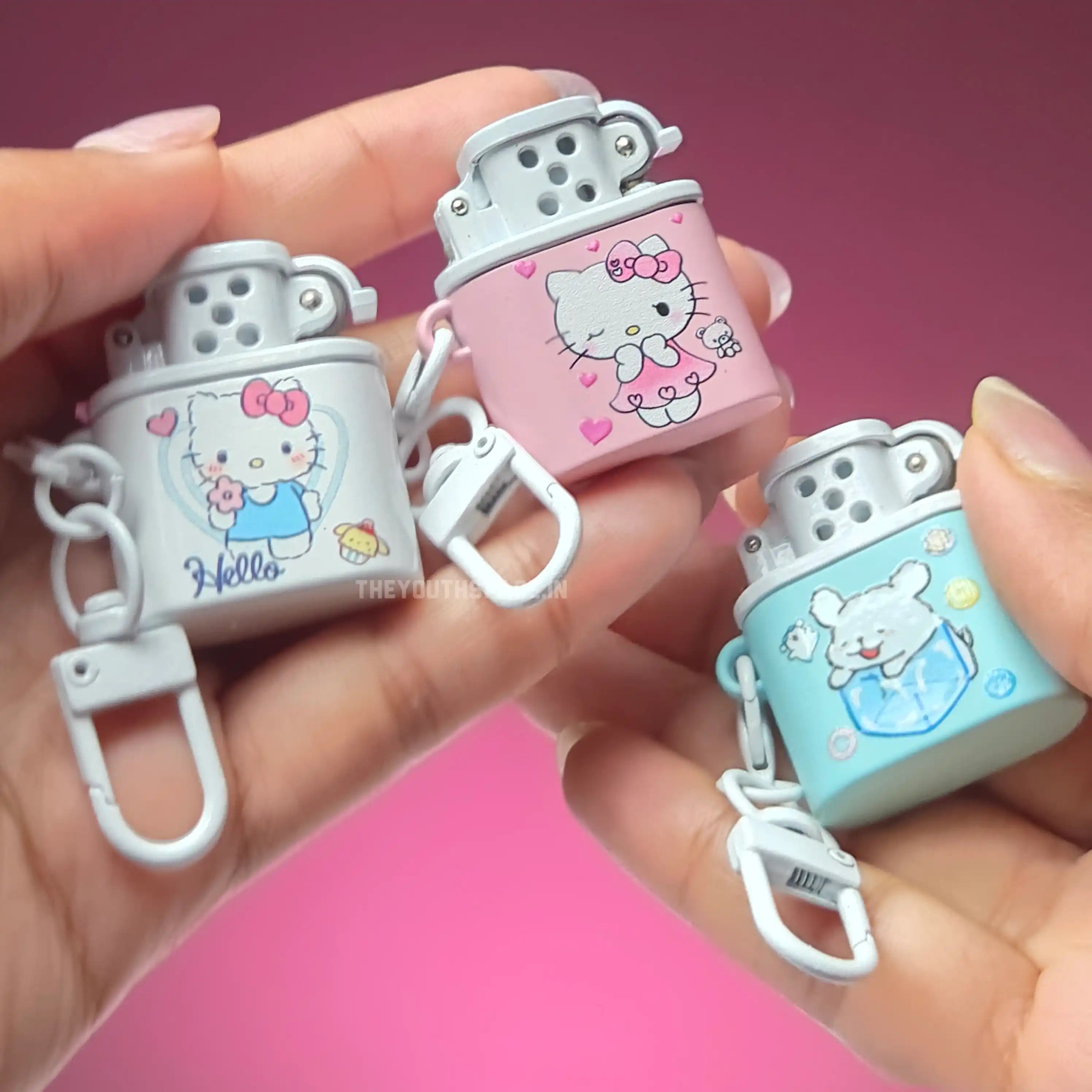 Cute Kitty Mini Keychain Lighter