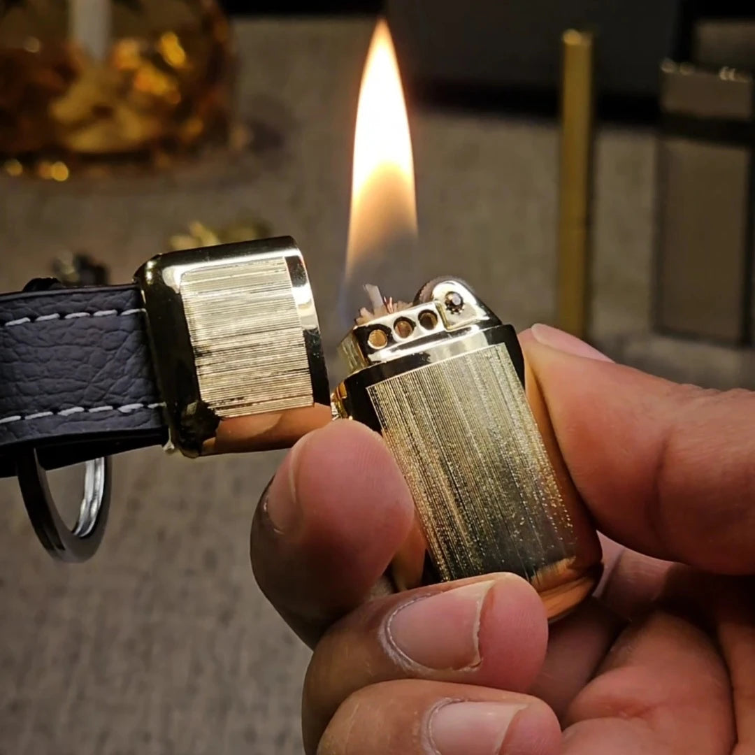 Hidden Keychain Flint Lighter