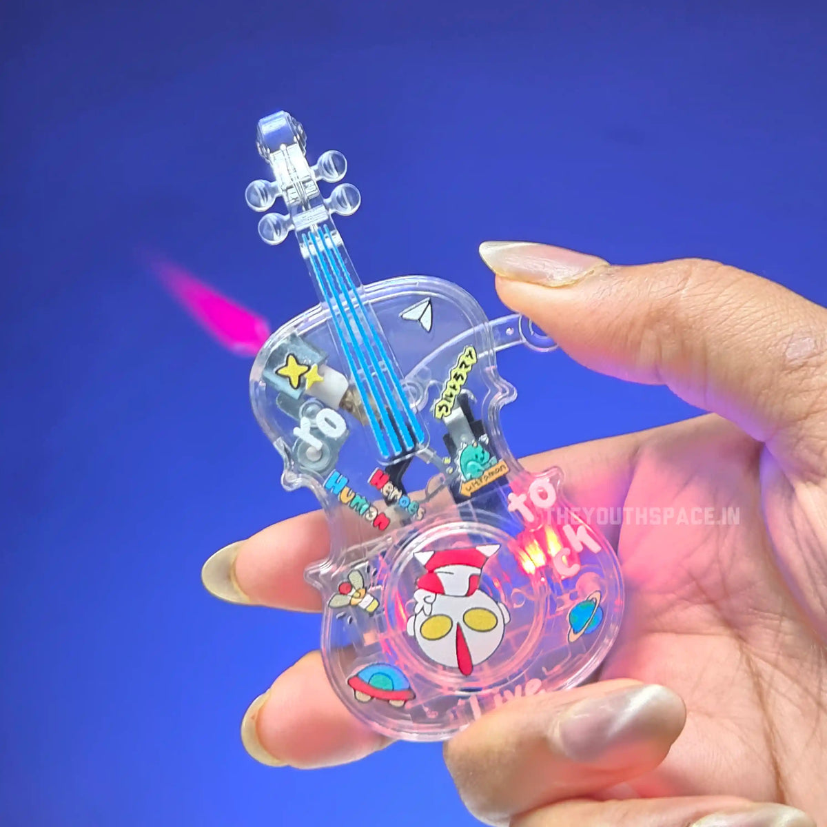 Sparkle Guitar Spinner Jet Lighter