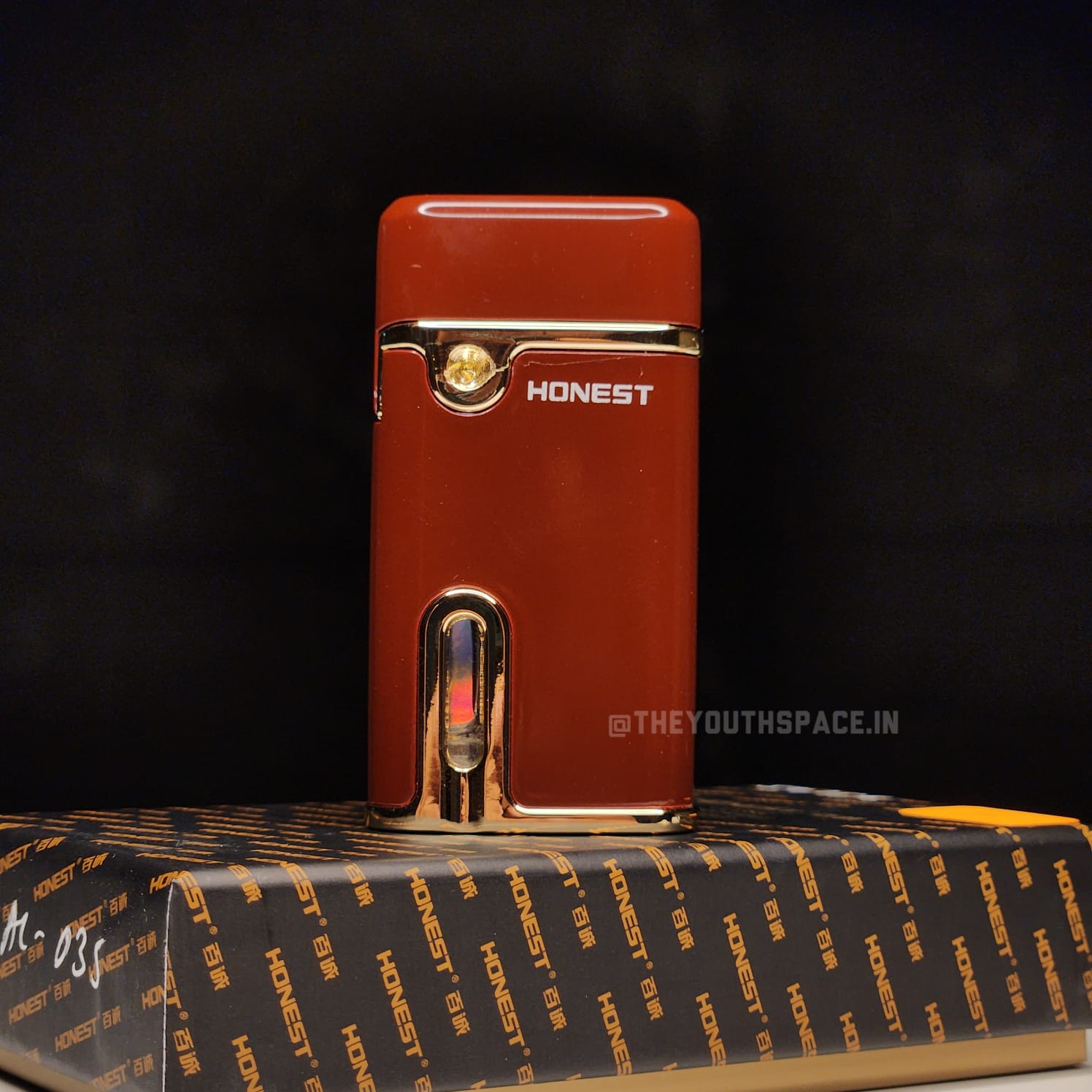 Mini Glow Tank Red Flame Jet Lighter