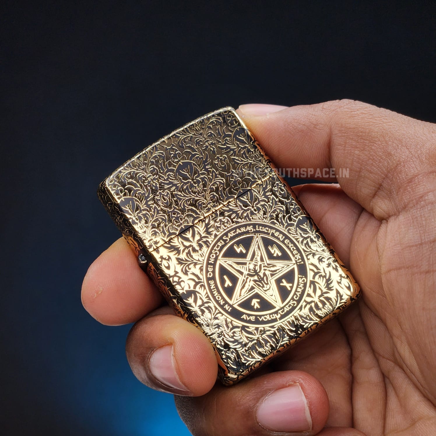 ZORRO Antique Brass Pentagram Engraved Lighter 2025 Edition