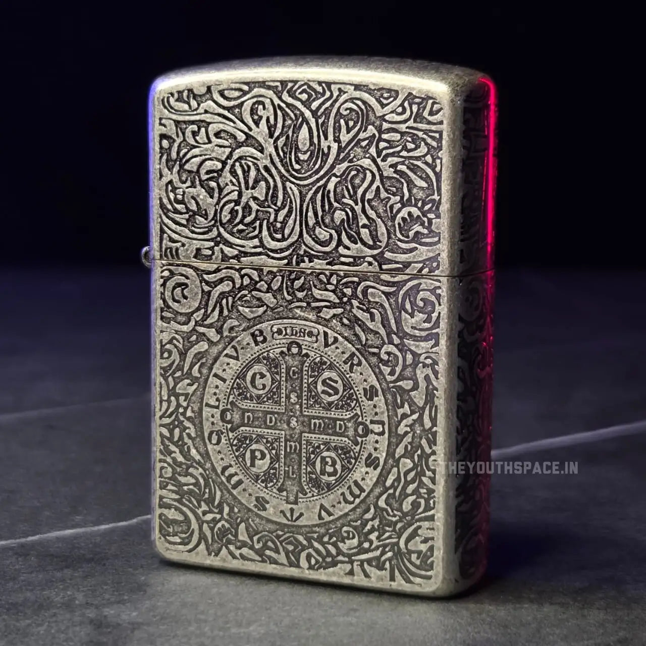 ZORRO Ultimate Justice Antique Brass Saint Benedict Cross Kerosene Lighter 2025