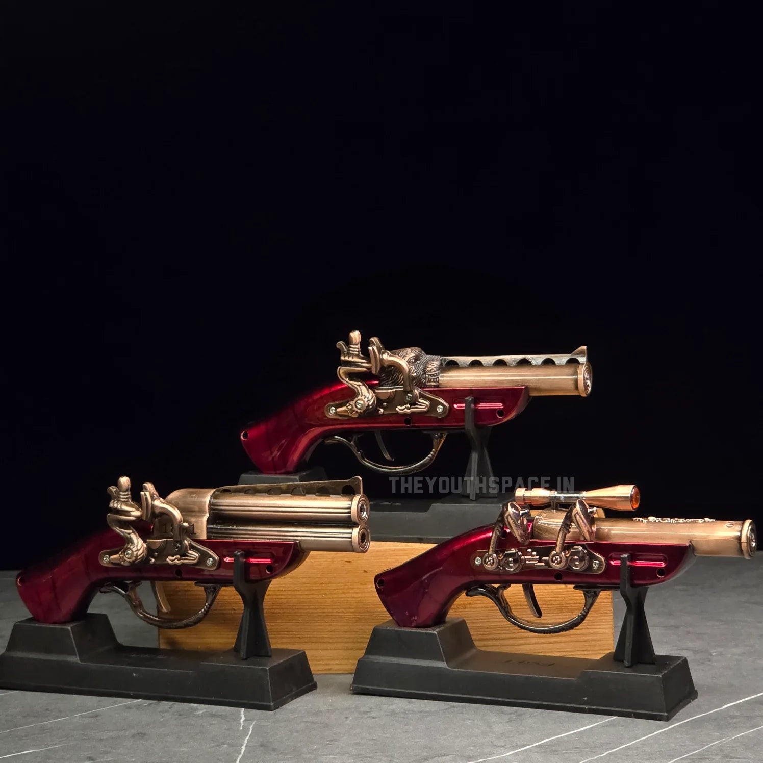 Vintage Flintlock Pistol Style Luxury Lighter – Collectible Showpiece