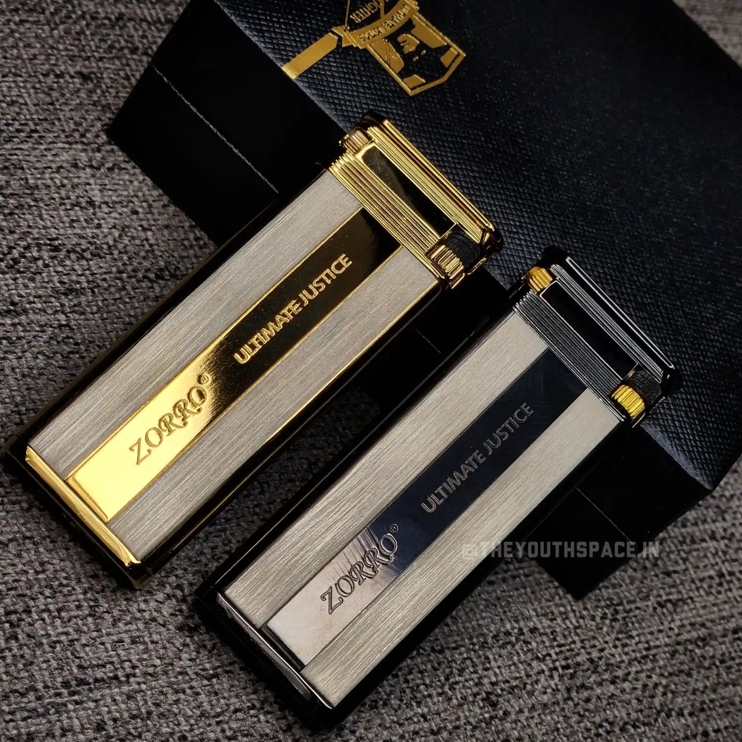 Zorro Ultimate Justice Ultra Slim Brass Lighter
